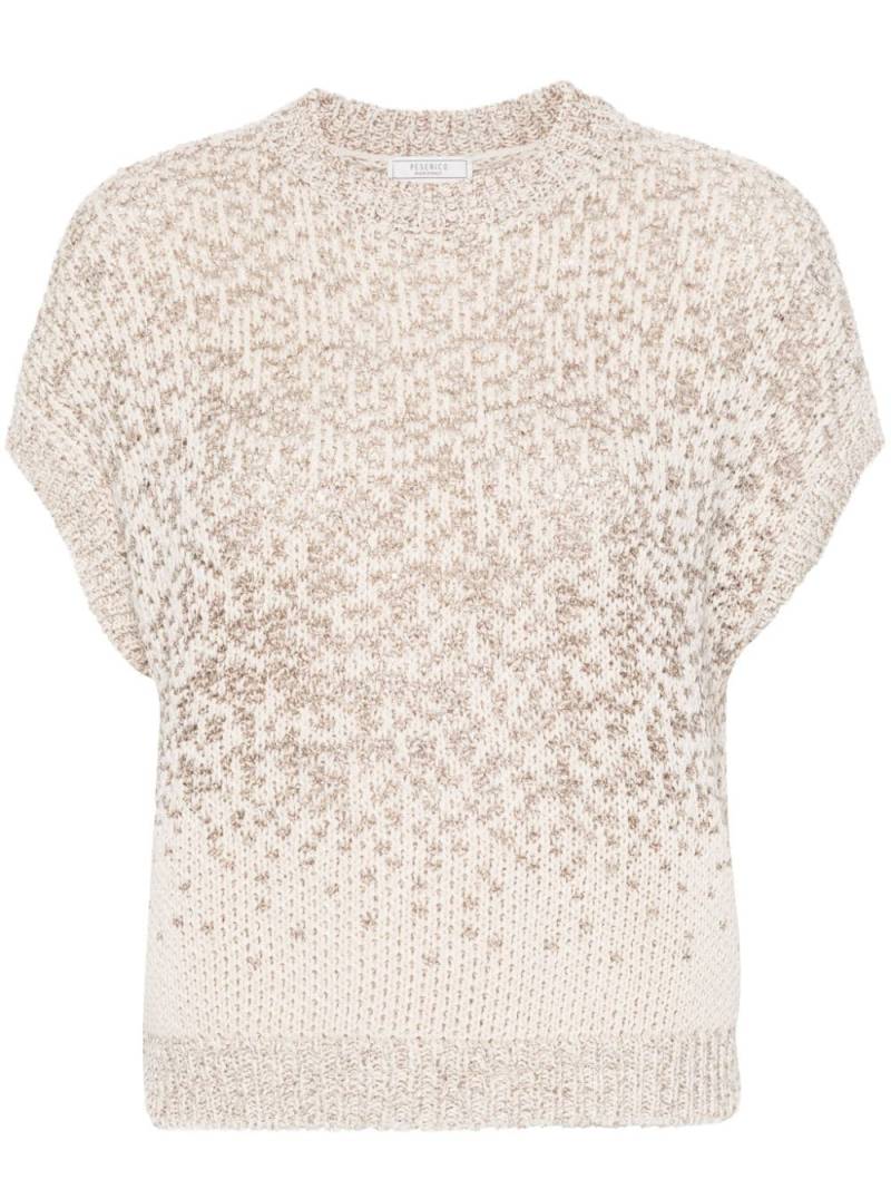 Peserico sequin-embellished knitted top - Brown von Peserico