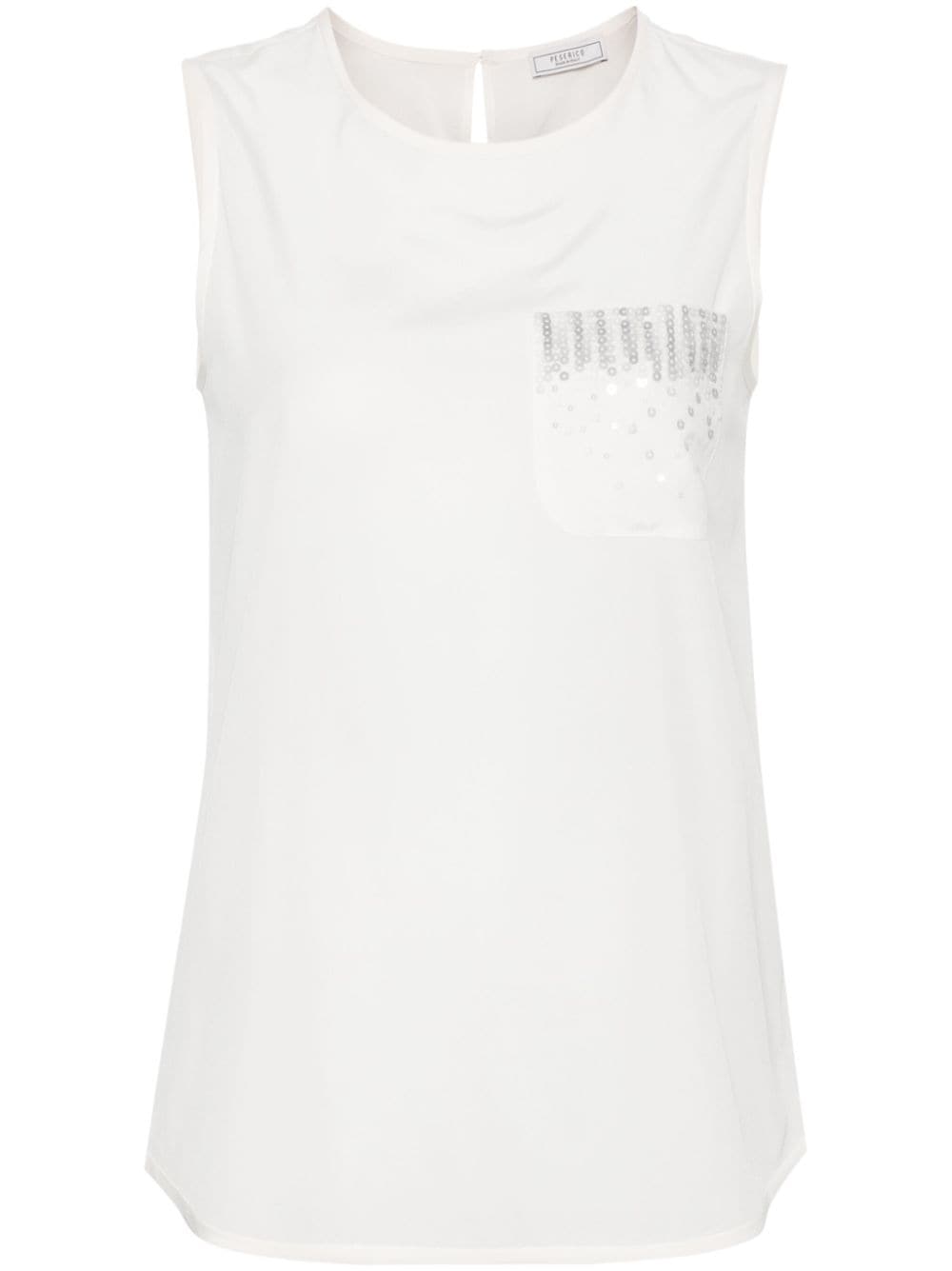 Peserico sequin-embellished top - White von Peserico