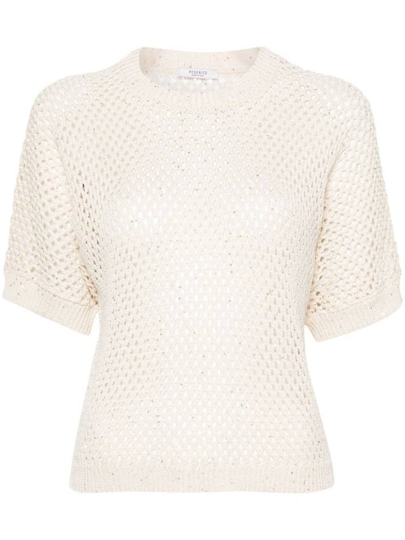 Peserico sequinned open-knit jumper - Neutrals von Peserico