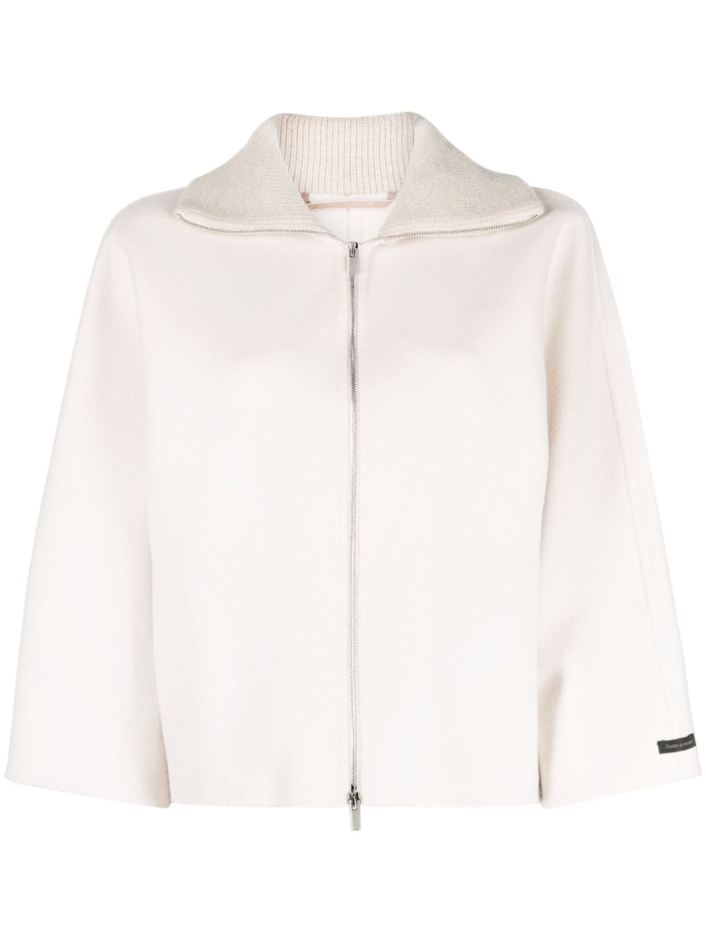 Peserico spread-collar virgin wool blend jacket - White von Peserico