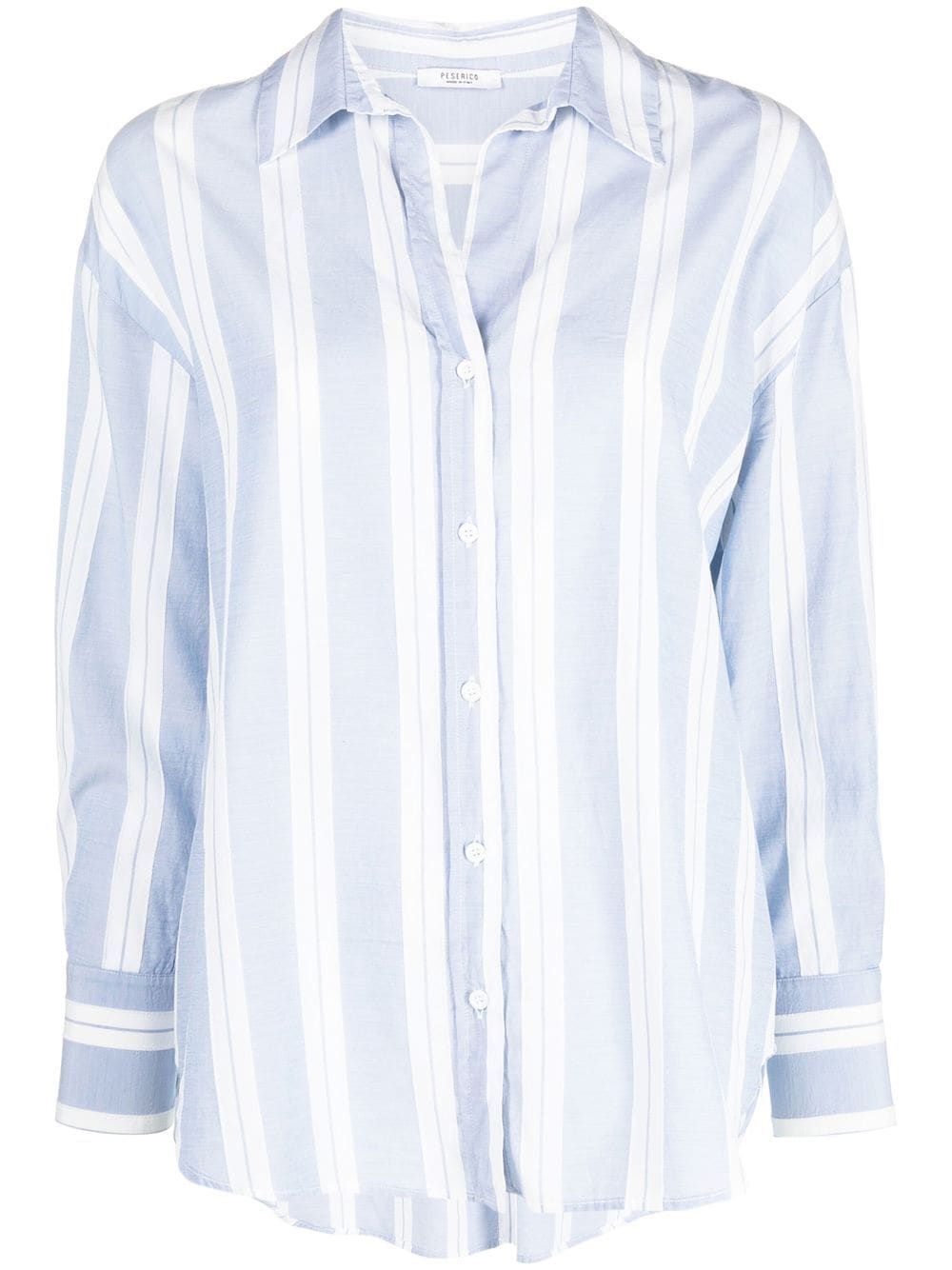 Peserico striped spread-collar shirt - Blue von Peserico