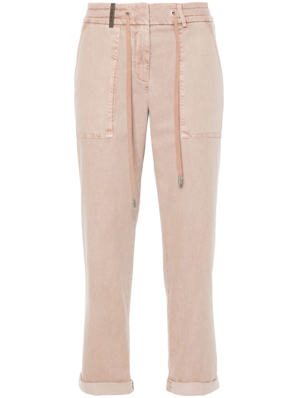 Peserico tapered cropped trousers - Pink von Peserico