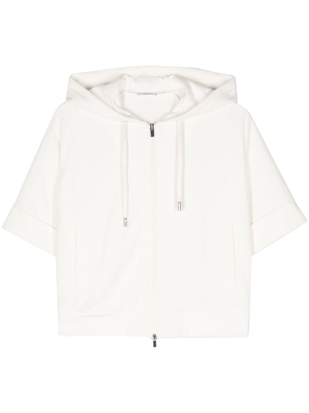 Peserico terry-cloth zip-up hoodie - White von Peserico