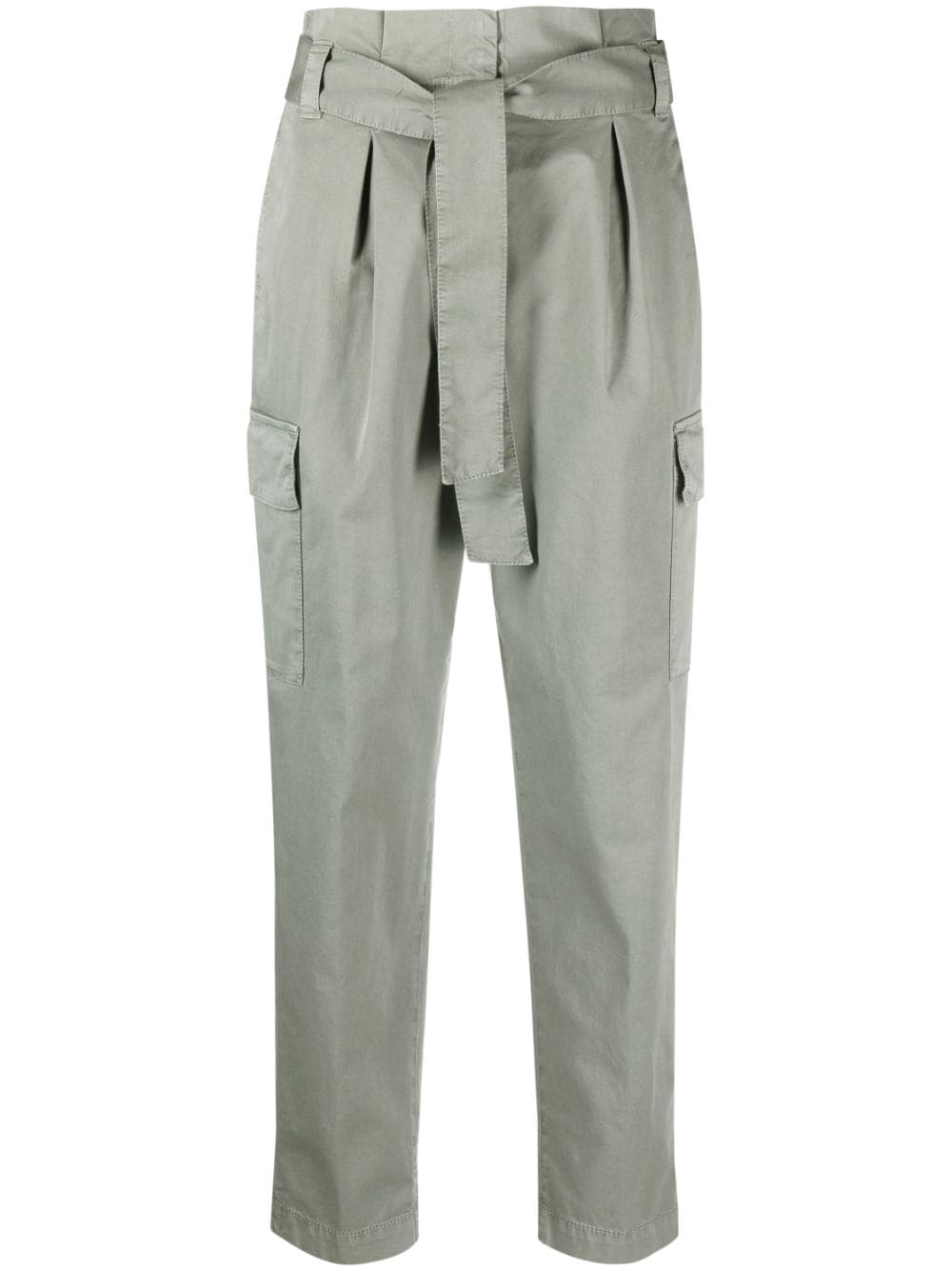 Peserico tie-fastening cotton trousers - Grey von Peserico