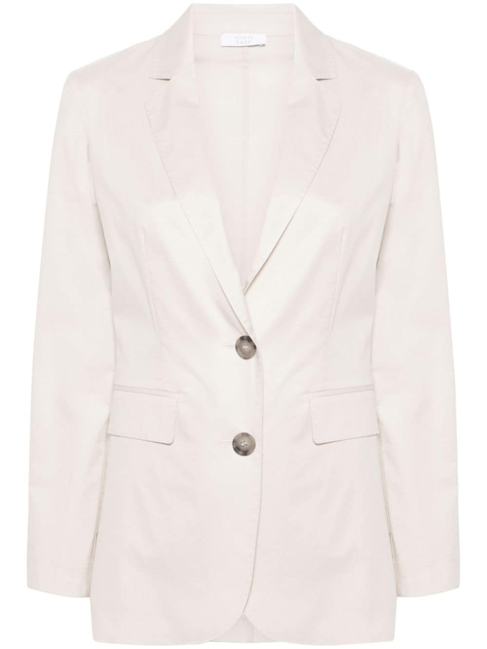 Peserico twill cotton-blend blazer - Neutrals von Peserico