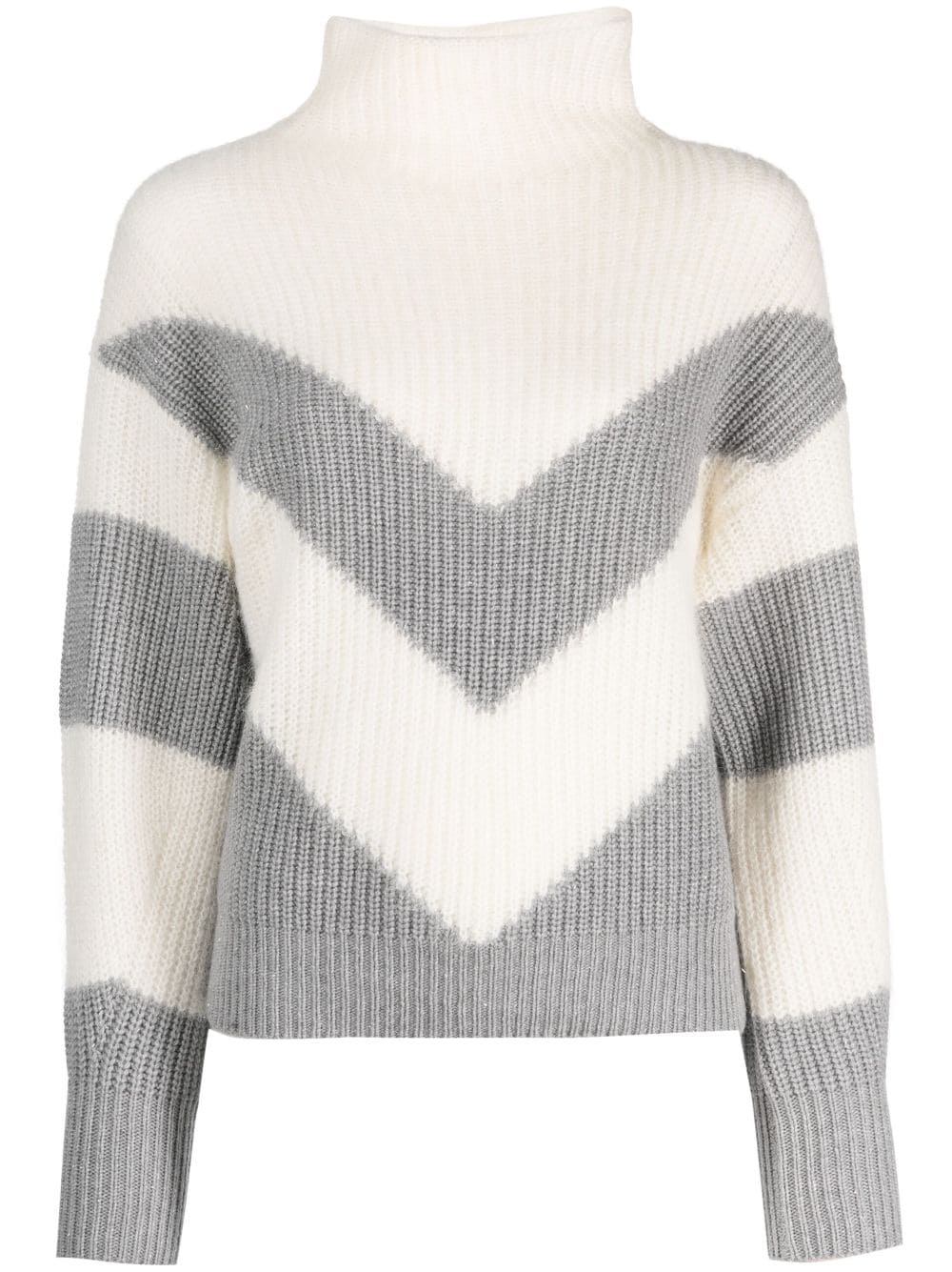 Peserico two-tone design jumper - Grey von Peserico