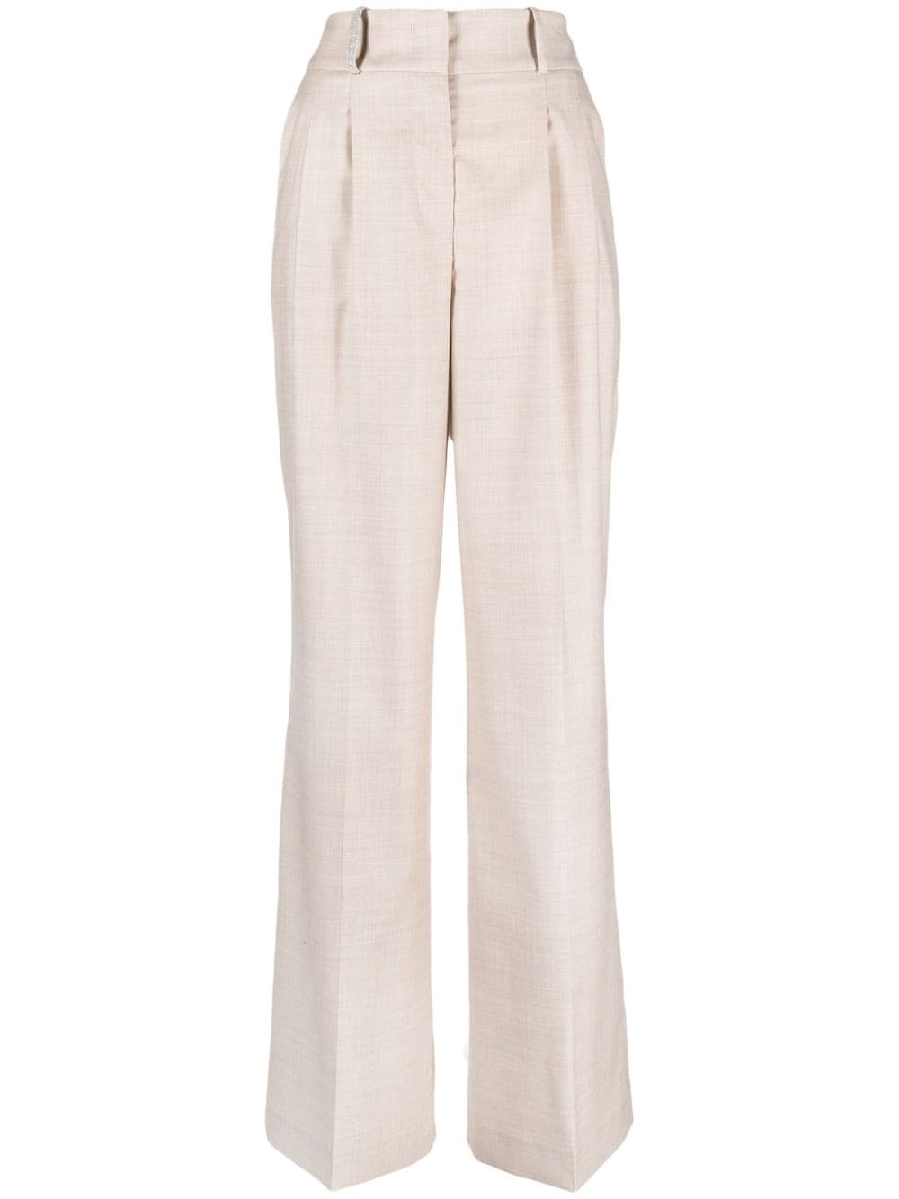 Peserico virgin-wool wide-leg trousers - Neutrals von Peserico