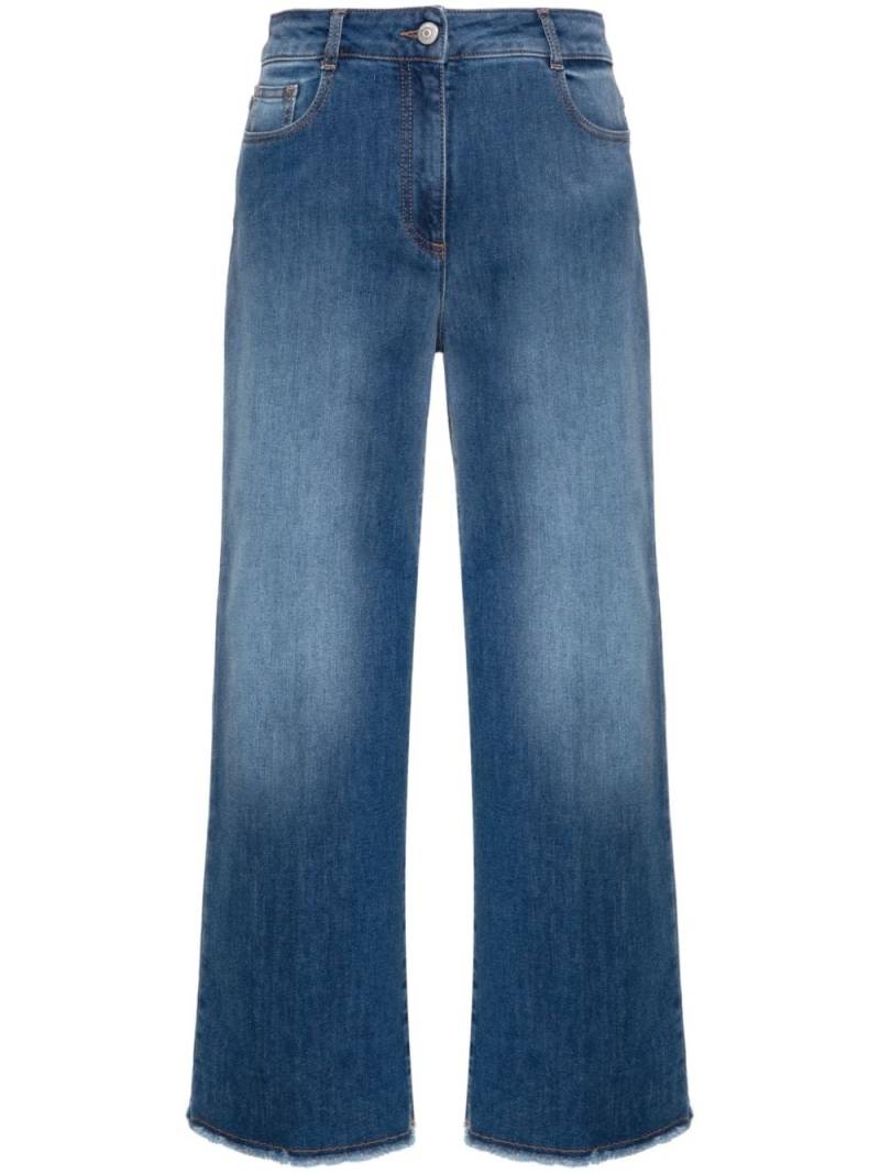 Peserico wide-leg cropped jeans - Blue von Peserico