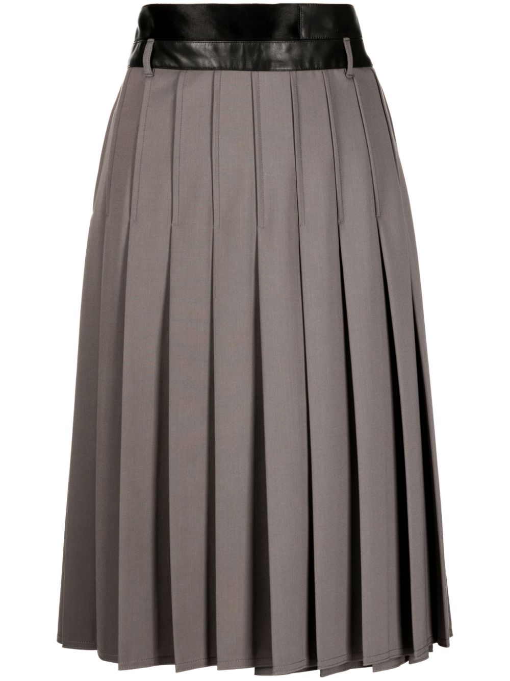 Peter Do high-waist pleated skirt - Grey von Peter Do