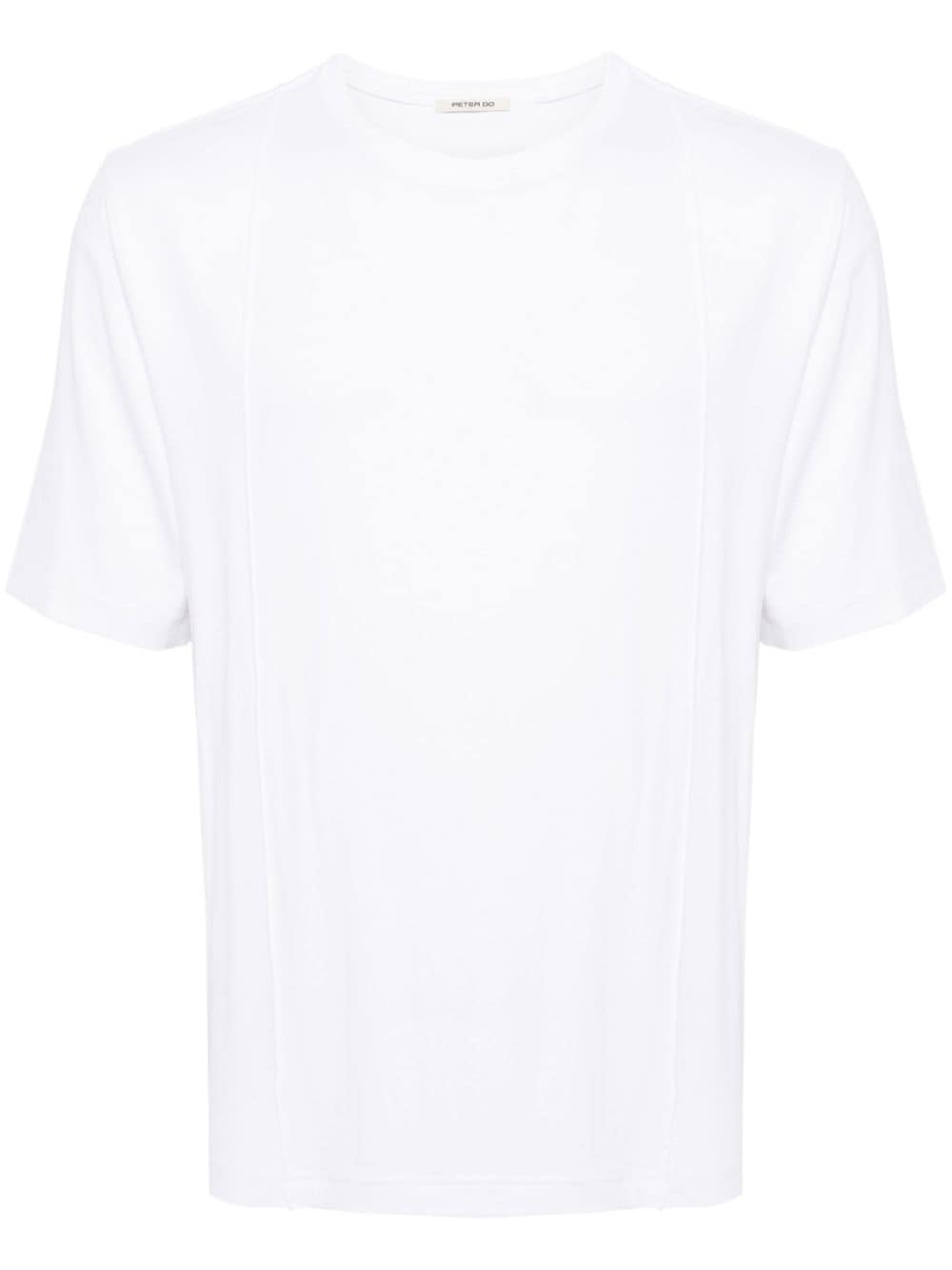 Peter Do pleat-detail cotton T-shirt - White von Peter Do
