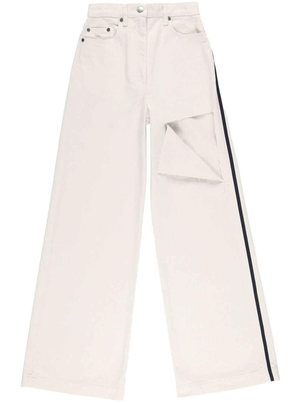 Peter Do ripped straight-leg jeans - Neutrals von Peter Do