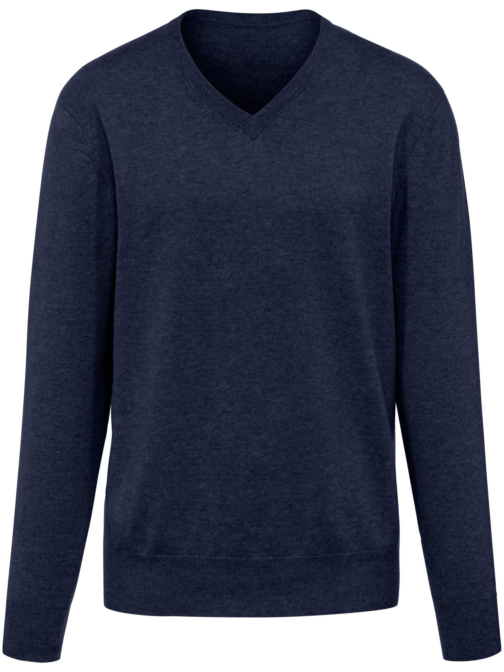 V-Pullover aus 100% Premium-Kaschmir Peter Hahn Cashmere blau Größe: 46 von Peter Hahn Cashmere