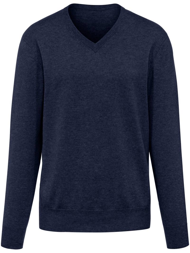 V-Pullover aus 100% Premium-Kaschmir Peter Hahn Cashmere blau Größe: 50 von Peter Hahn Cashmere