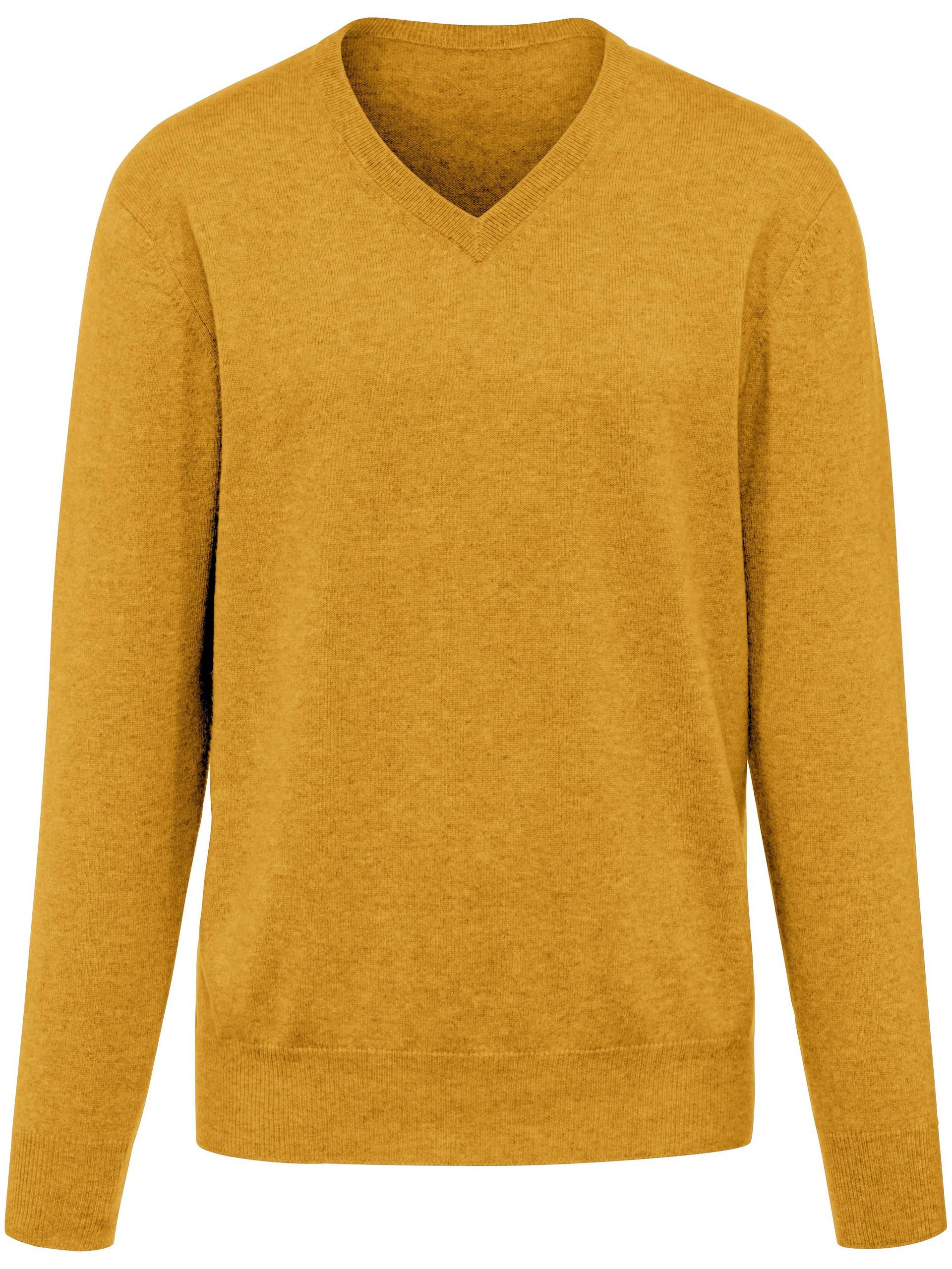V-Pullover aus 100% Premium-Kaschmir Peter Hahn Cashmere gelb Größe: 46 von Peter Hahn Cashmere