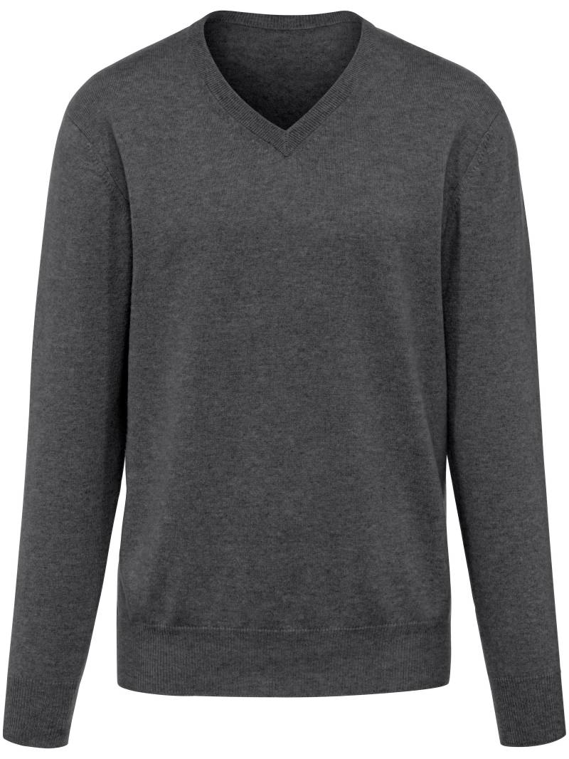 V-Pullover aus 100% Premium-Kaschmir Peter Hahn Cashmere grau Größe: 48 von Peter Hahn Cashmere