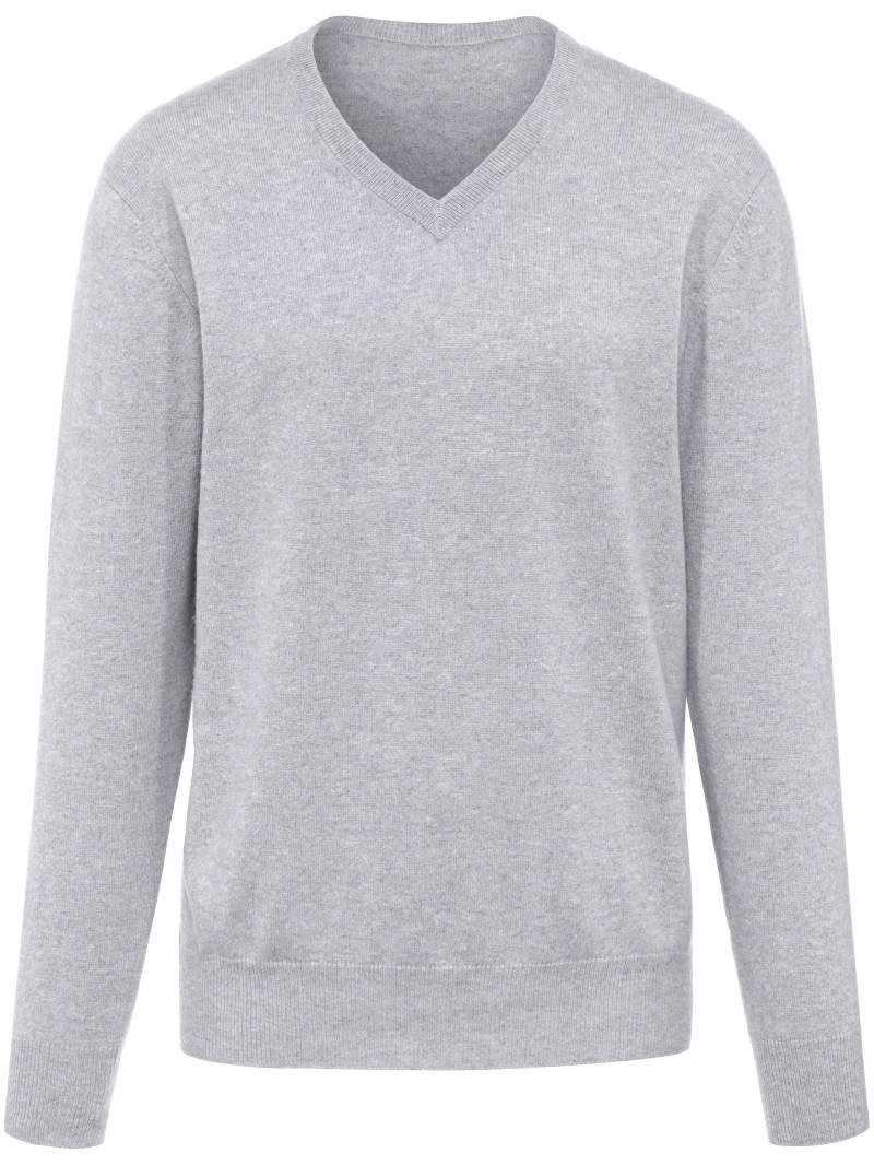 V-Pullover aus 100% Premium-Kaschmir Peter Hahn Cashmere grau Größe: 48 von Peter Hahn Cashmere