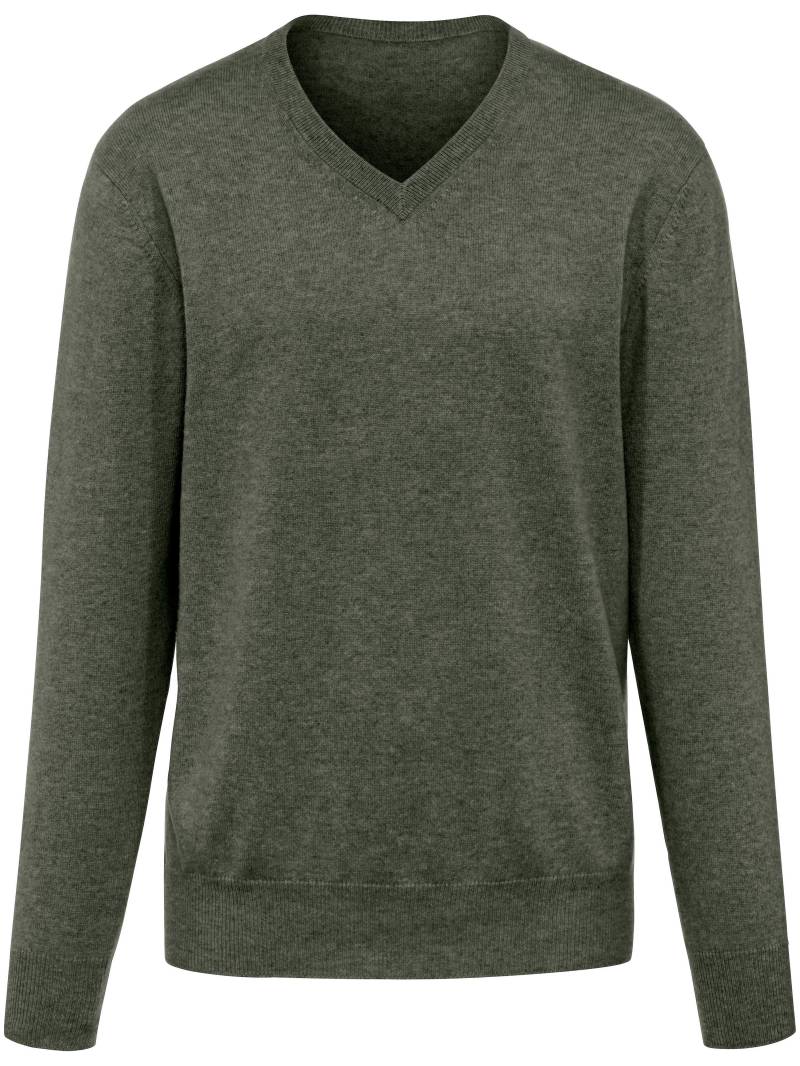 V-Pullover aus 100% Premium-Kaschmir Peter Hahn Cashmere grün Größe: 48 von Peter Hahn Cashmere