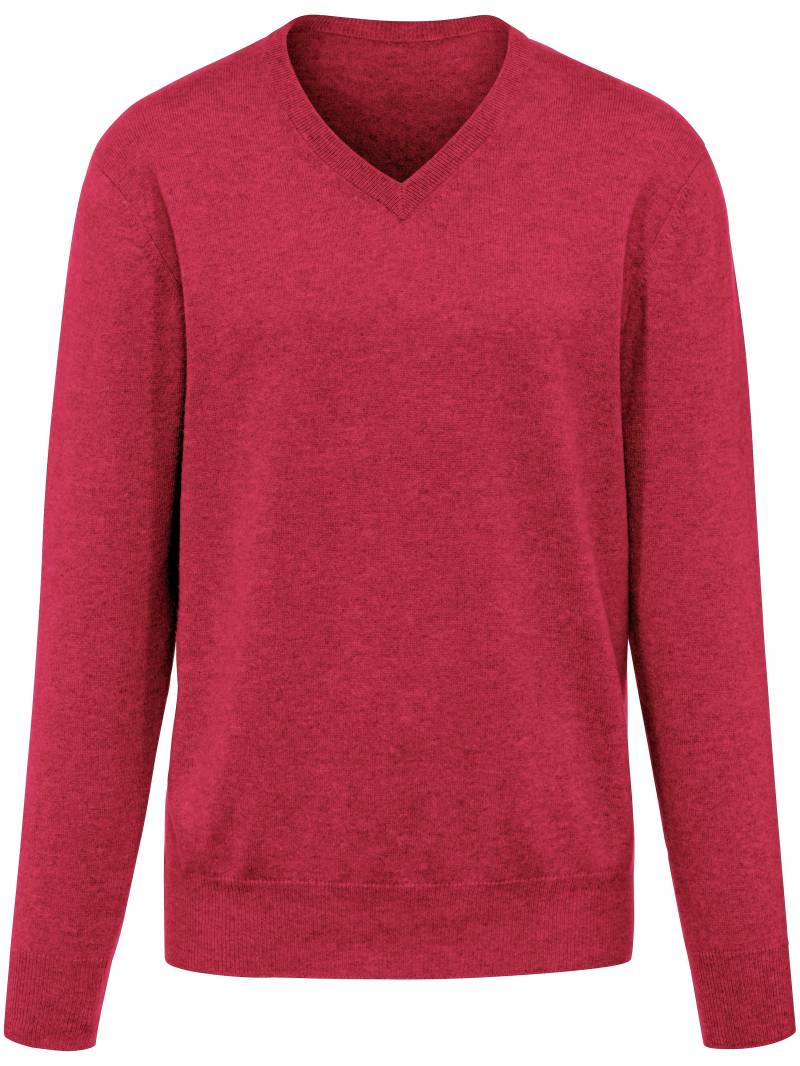 V-Pullover aus 100% Premium-Kaschmir Peter Hahn Cashmere rot Größe: 46 von Peter Hahn Cashmere