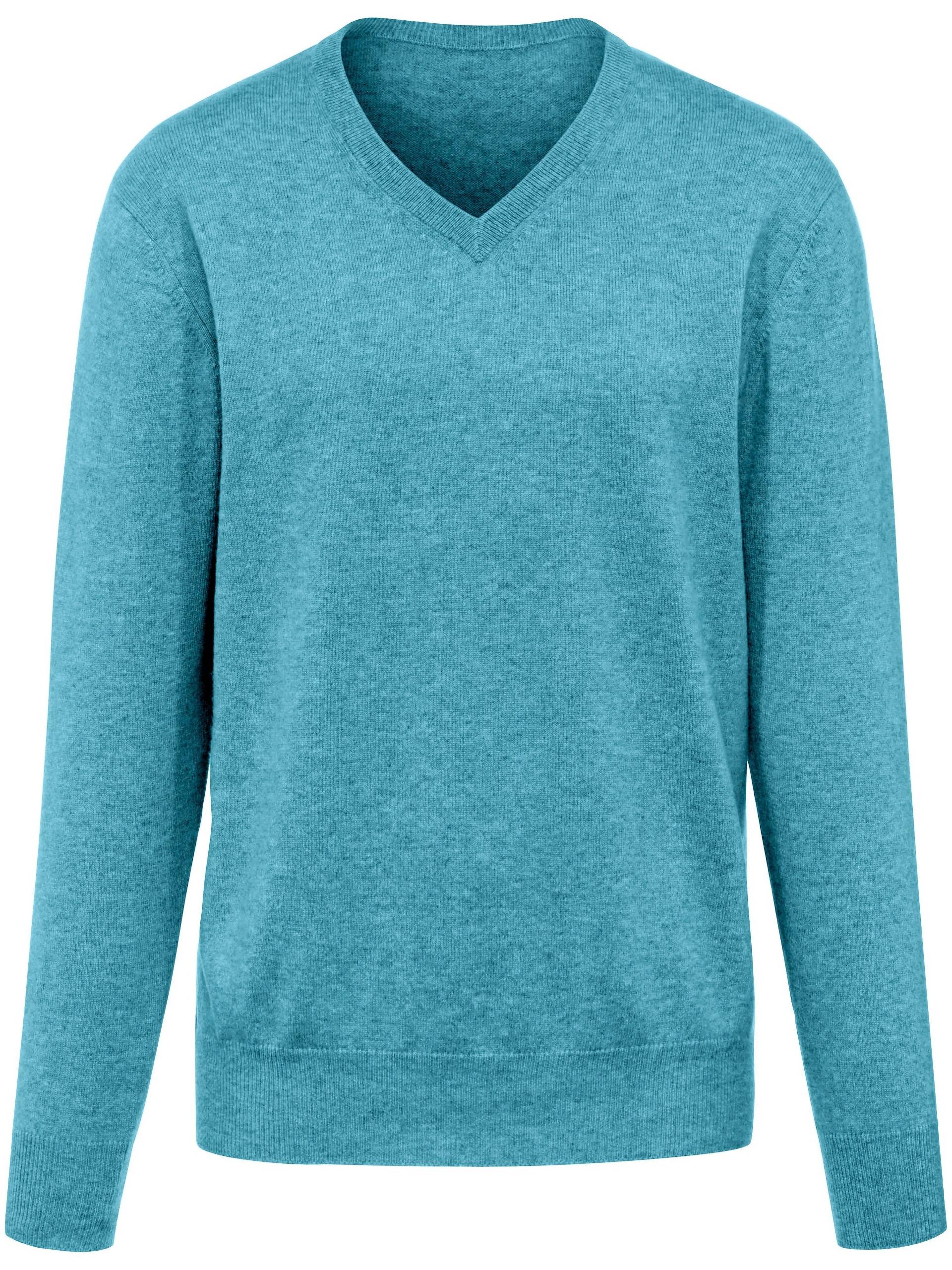 V-Pullover aus 100% Premium-Kaschmir Peter Hahn Cashmere türkis Größe: 50 V-Pullover aus 100% Premium-Kaschmir Peter Hahn Cashmere türkis Größe: 50 von Peter Hahn Cashmere