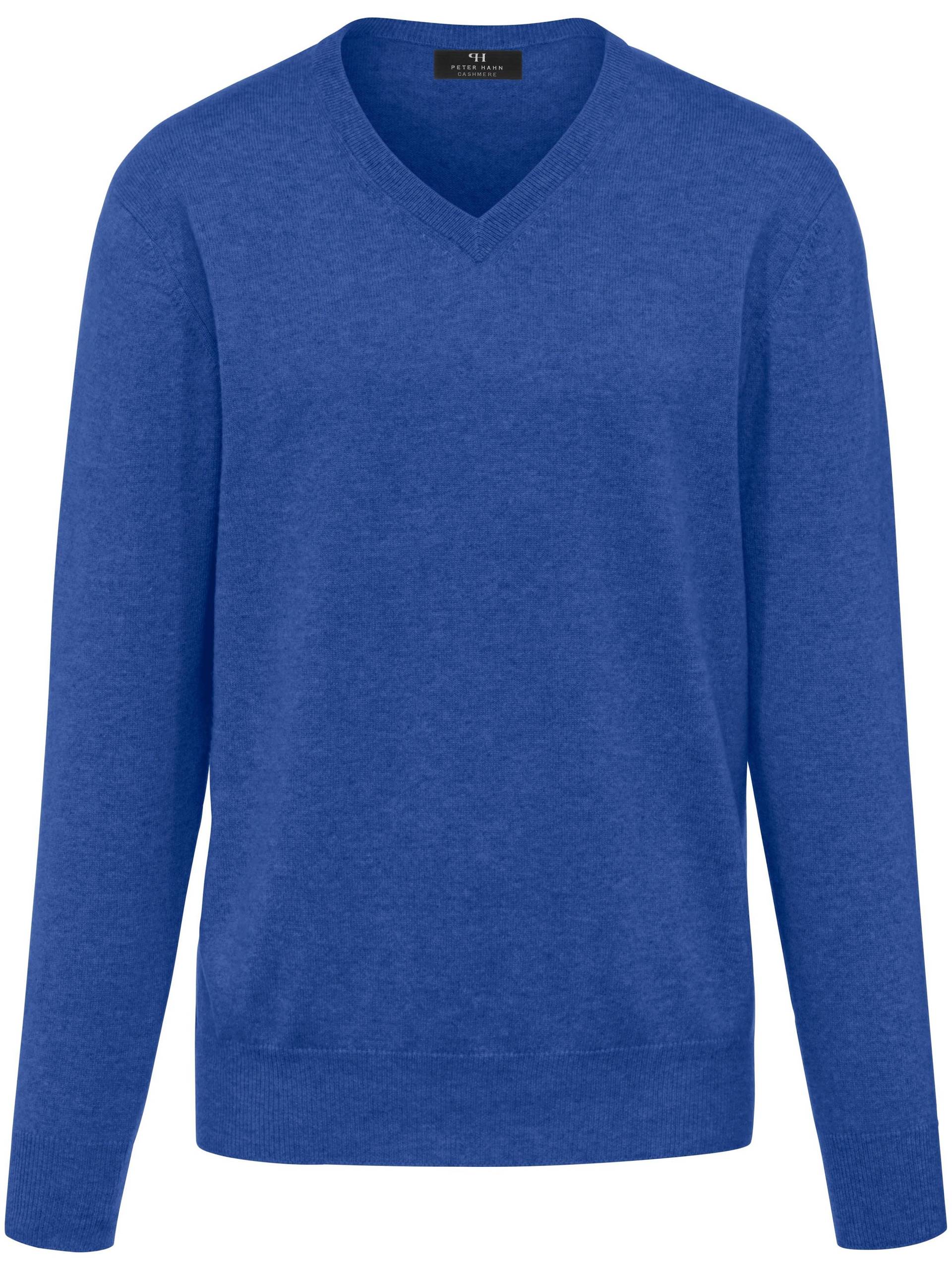 V-Pullover aus 100% Premium-Kaschmir Peter Hahn Cashmere blau Größe: 48 von Peter Hahn Cashmere
