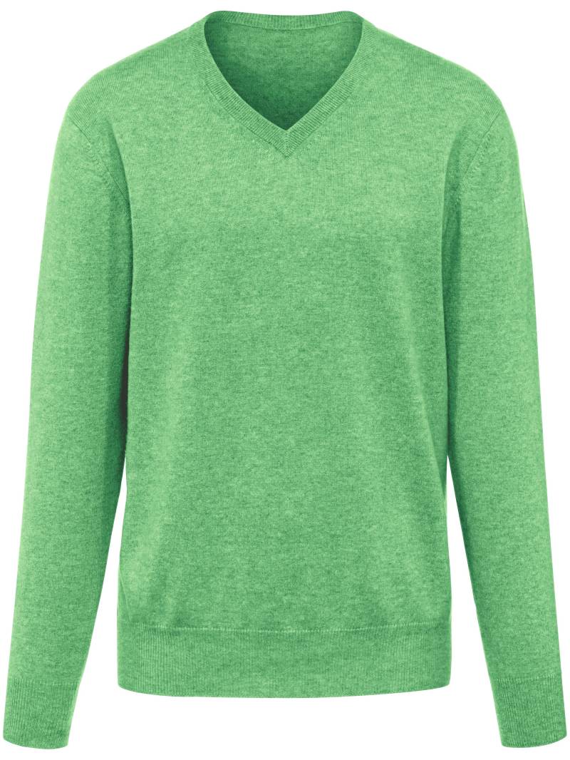 V-Pullover aus 100% Premium-Kaschmir Peter Hahn Cashmere grün Größe: 56 von Peter Hahn Cashmere