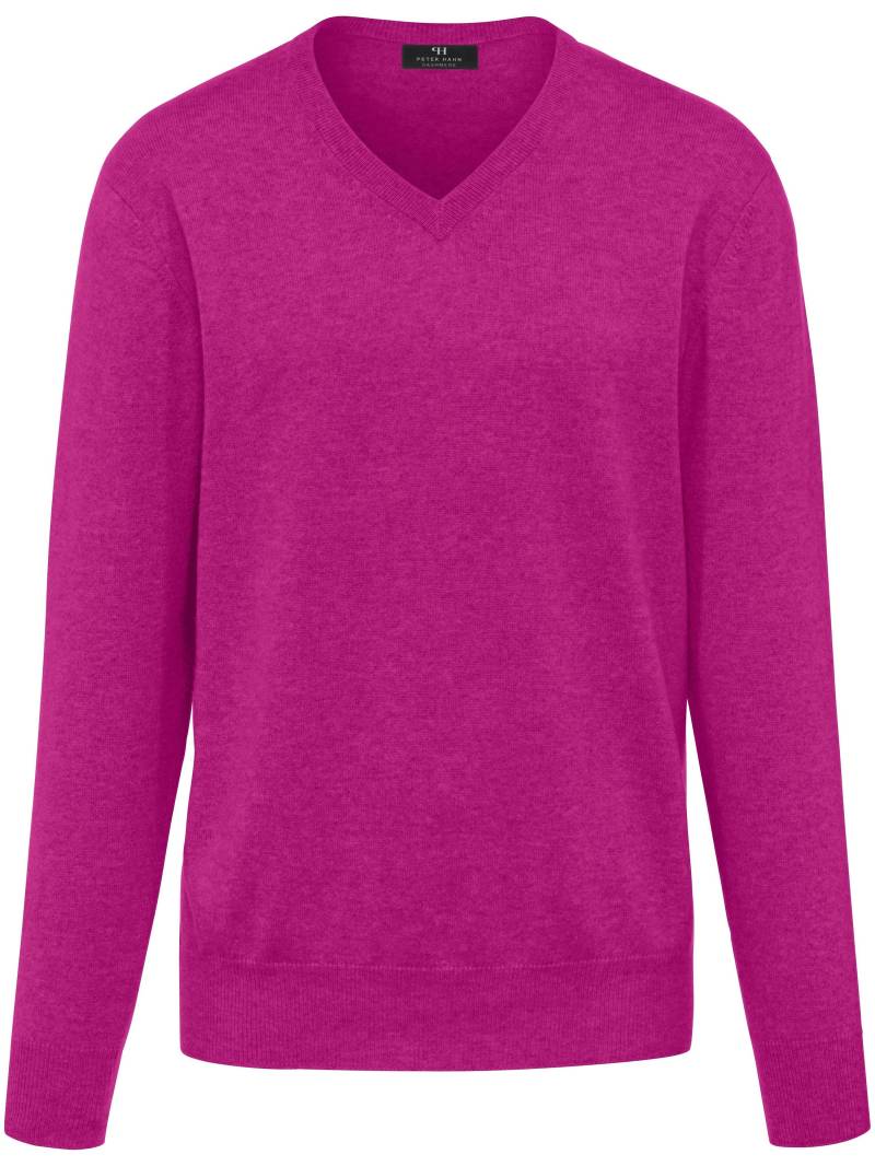 V-Pullover aus 100% Premium-Kaschmir Peter Hahn Cashmere pink Größe: 54 von Peter Hahn Cashmere