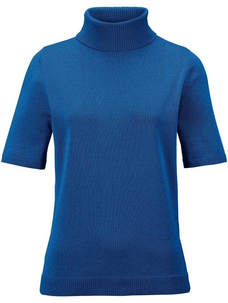 Rollkragen-Pullover 1/2-Arm Peter Hahn blau Größe: 50 von Peter Hahn