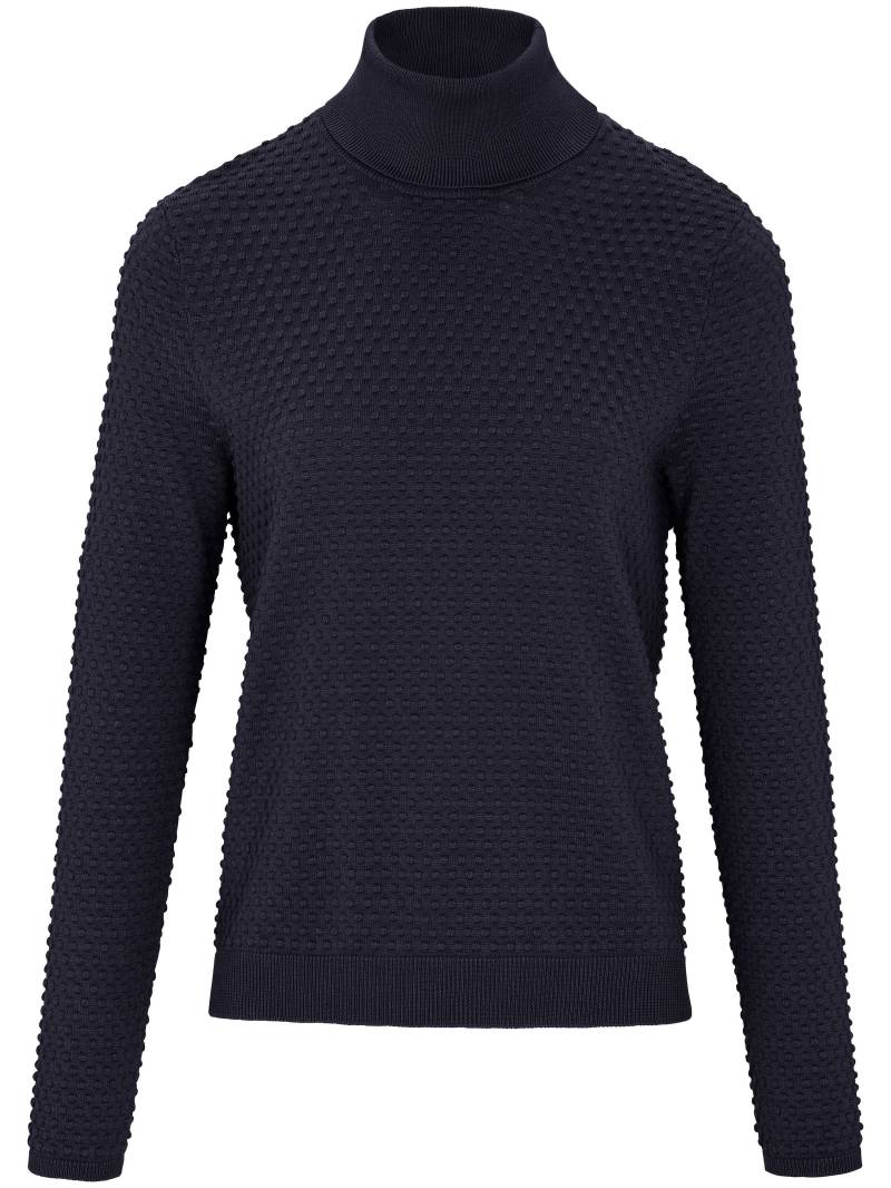 Rollkragen-Pullover aus 100% SUPIMA®-Baumwolle Peter Hahn blau Größe: 50 von Peter Hahn