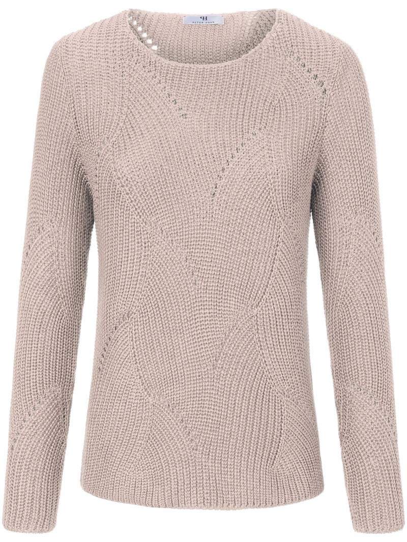 Rundhals-Pullover  Peter Hahn beige Größe: 40 von Peter Hahn