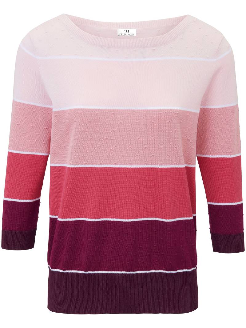 Rundhals-Pullover aus 100% SUPIMA®-Baumwolle Peter Hahn pink Größe: 46 von Peter Hahn