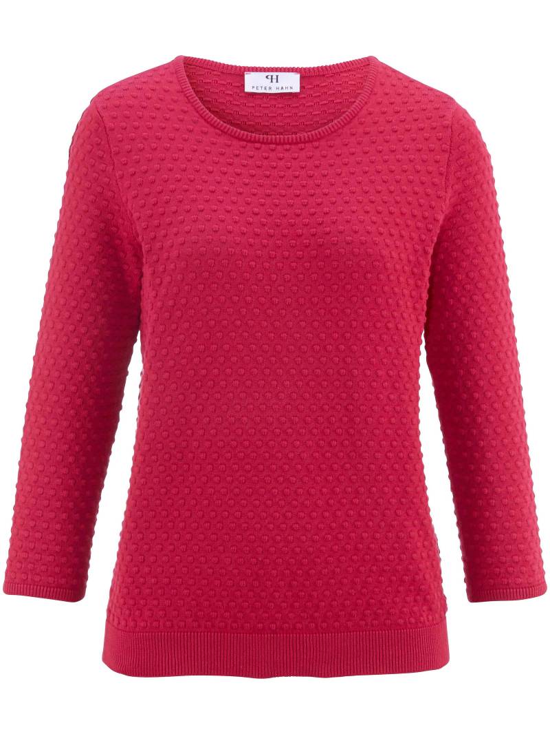 Rundhals-Pullover aus 100% SUPIMA®-Baumwolle Peter Hahn rot Größe: 44 von Peter Hahn