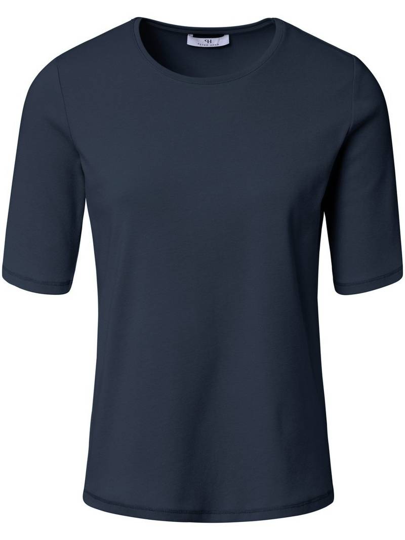 Rundhals-Shirt Peter Hahn blau Größe: 46 von Peter Hahn