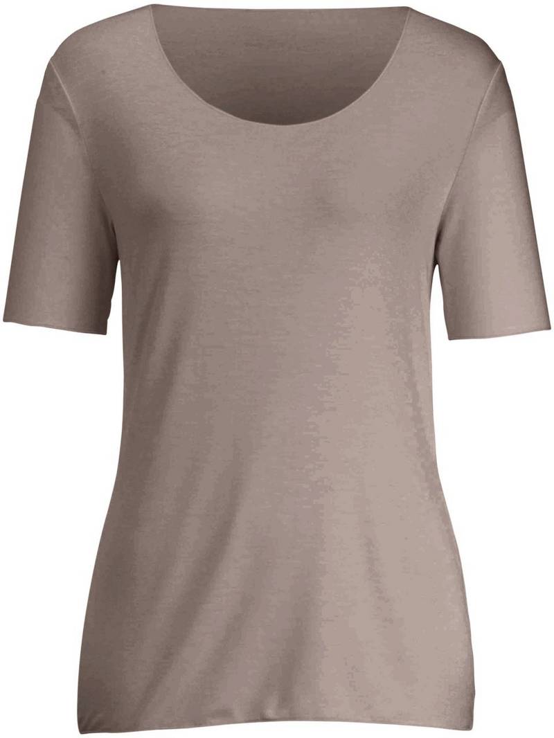 Rundhals-Shirt langem 1/2-Arm Peter Hahn beige Größe: 50 von Peter Hahn