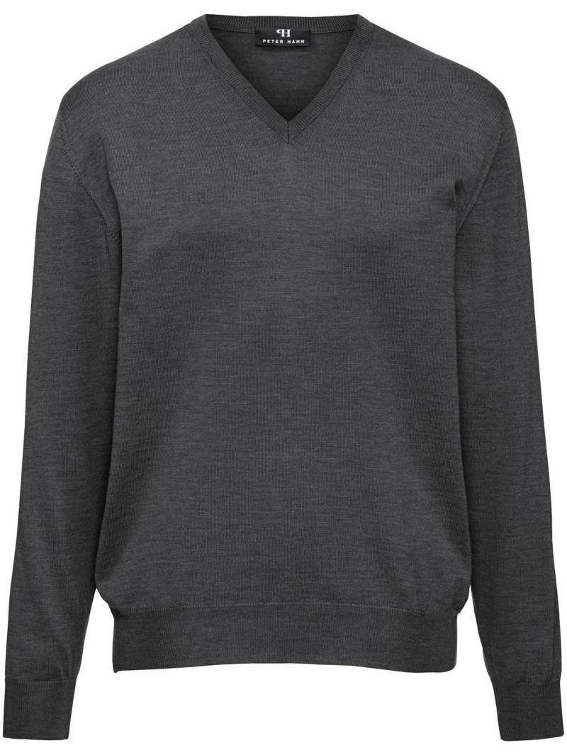 V-Pullover aus 100% Schurwolle-Merino extrafein Peter Hahn grau Größe: 46 von Peter Hahn