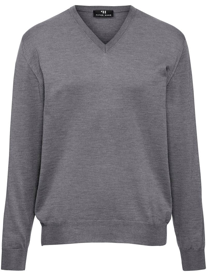 V-Pullover aus 100% Schurwolle-Merino extrafein Peter Hahn grau Größe: 48 von Peter Hahn