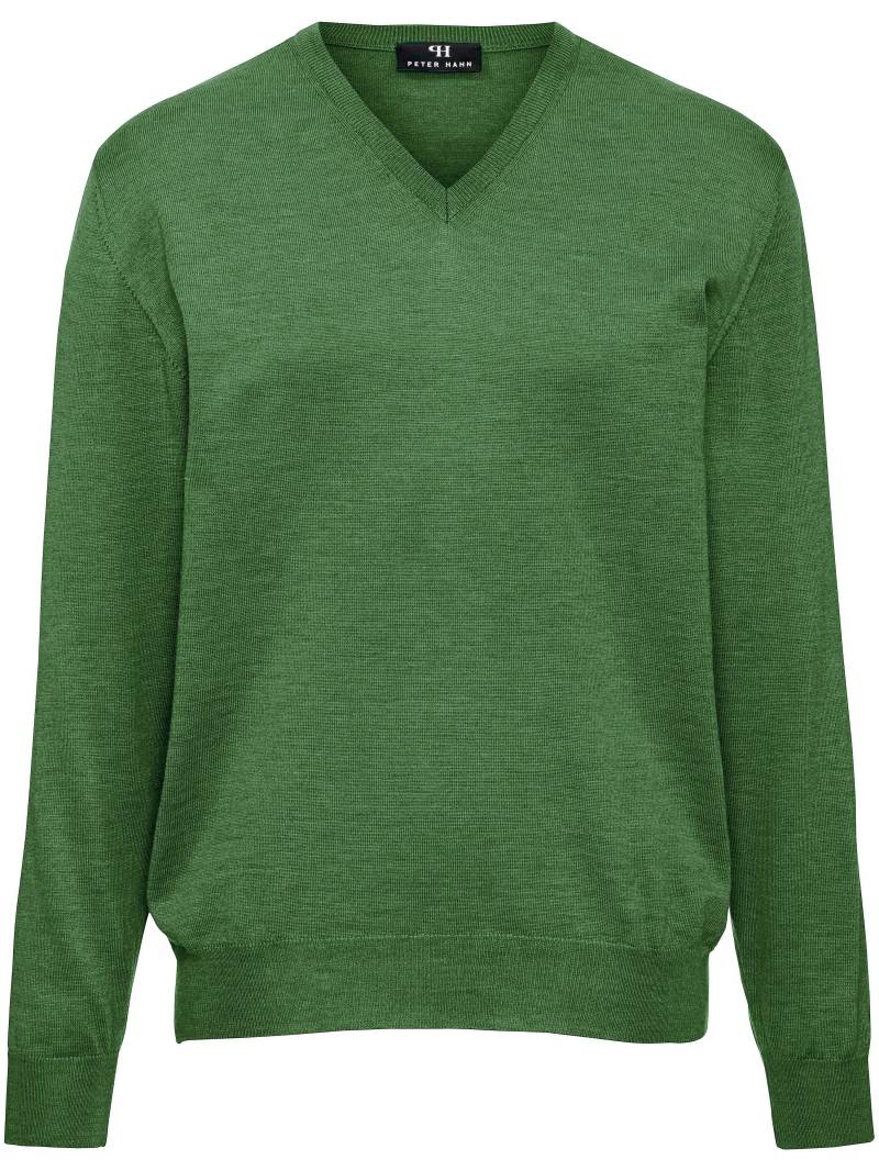 V-Pullover aus 100% Schurwolle-Merino extrafein Peter Hahn grün Größe: 56 von Peter Hahn