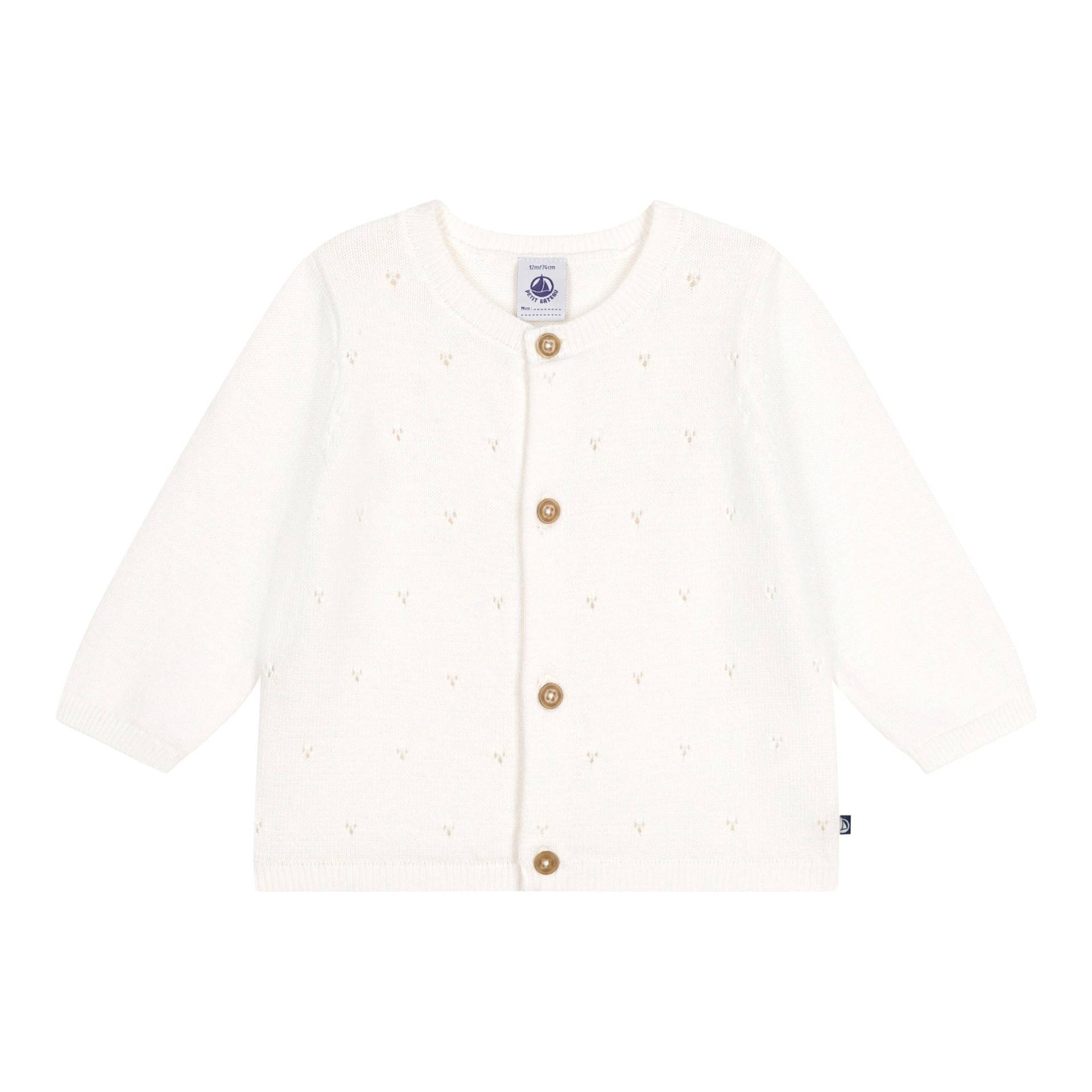 Ajour-Strickjacke von Petit Bateau