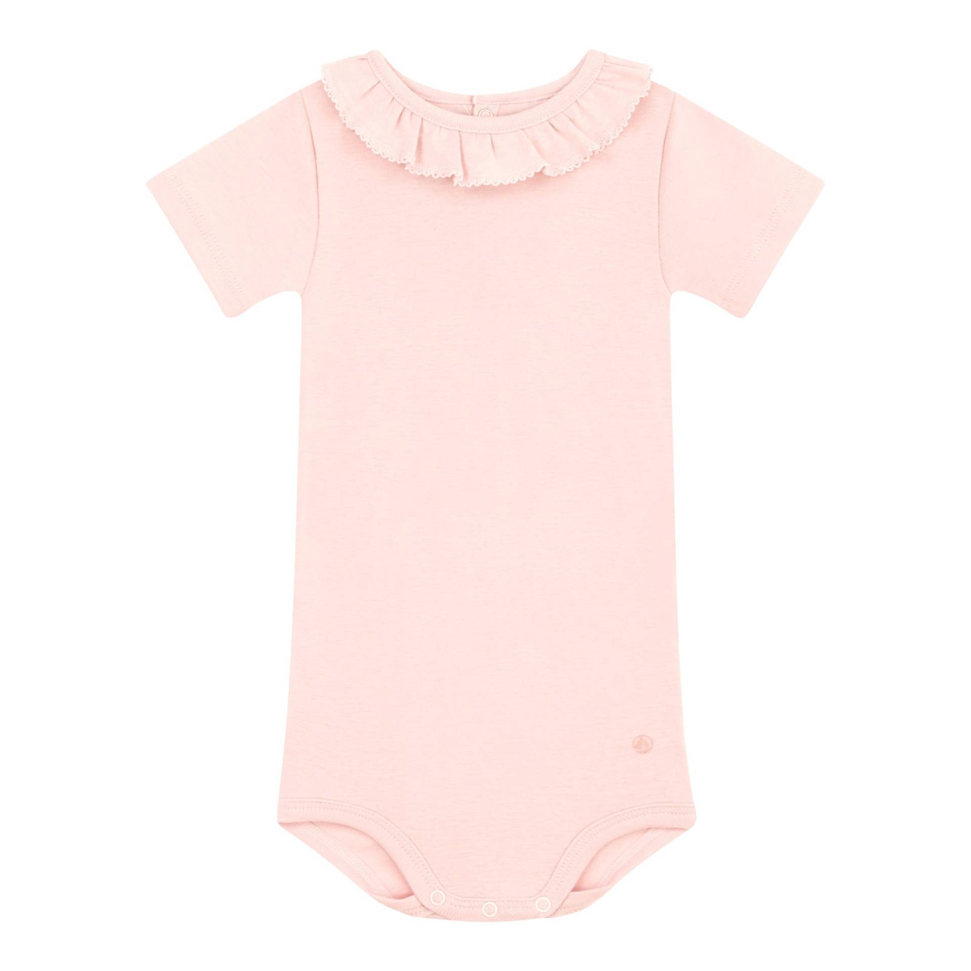 Body kurzarm Rüschenkragen von Petit Bateau