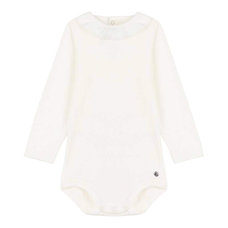 Body langarm Rüschenkragen von Petit Bateau