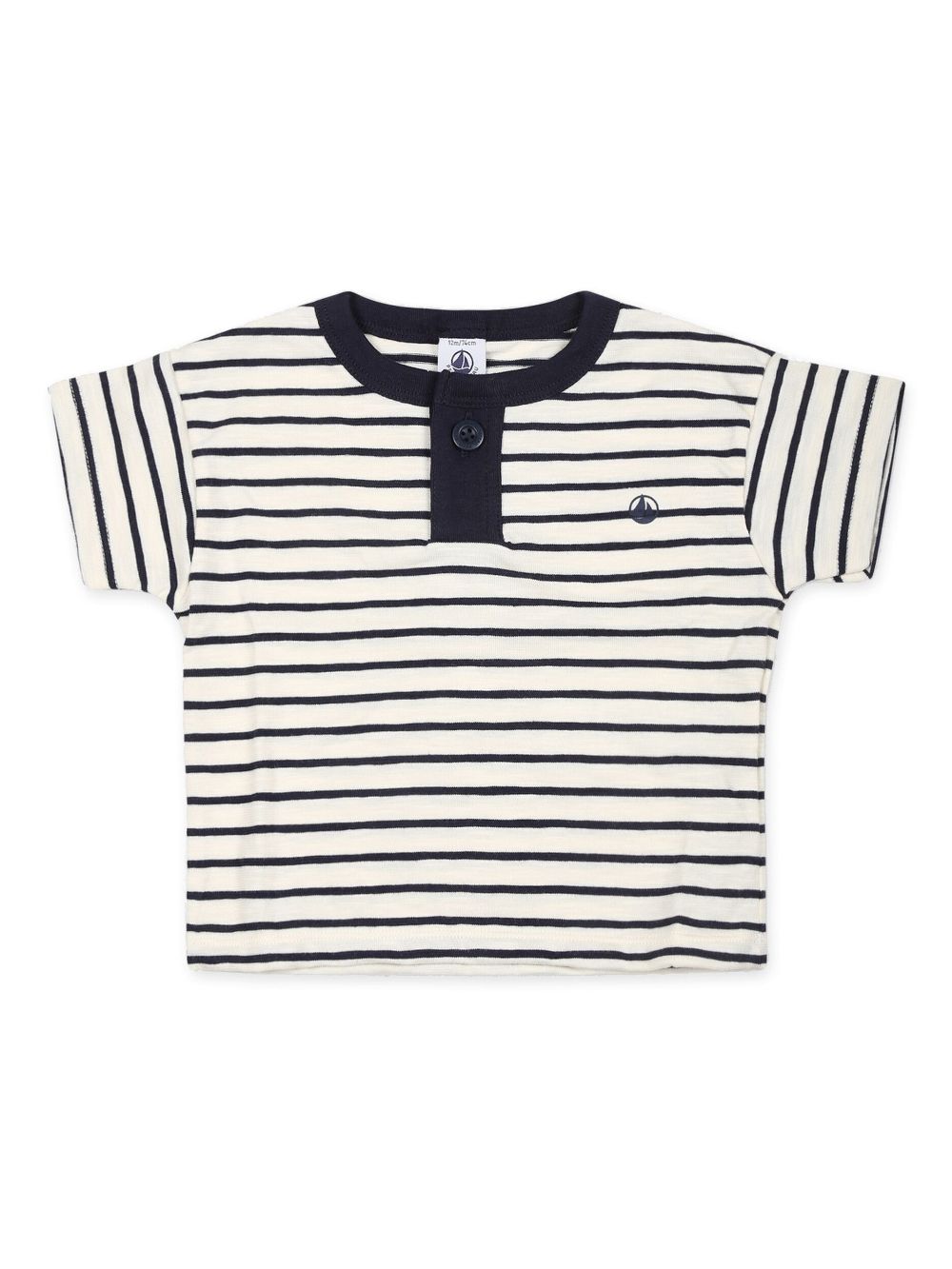 Petit Bateau logo-print organic cotton polo shirt - White von Petit Bateau