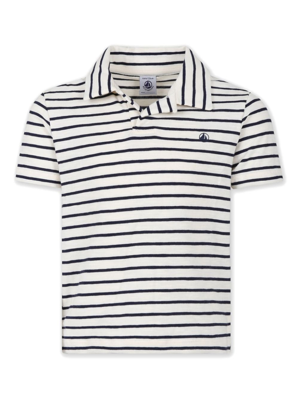 Petit Bateau striped cotton polo shirt - Neutrals von Petit Bateau