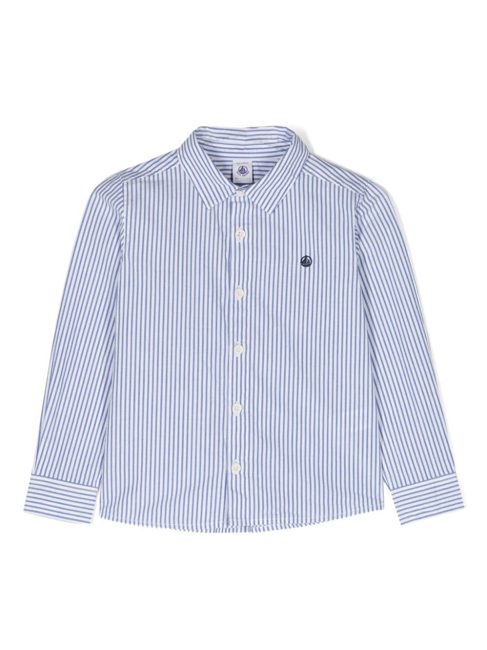 Petit Bateau striped cotton shirt - Blue von Petit Bateau