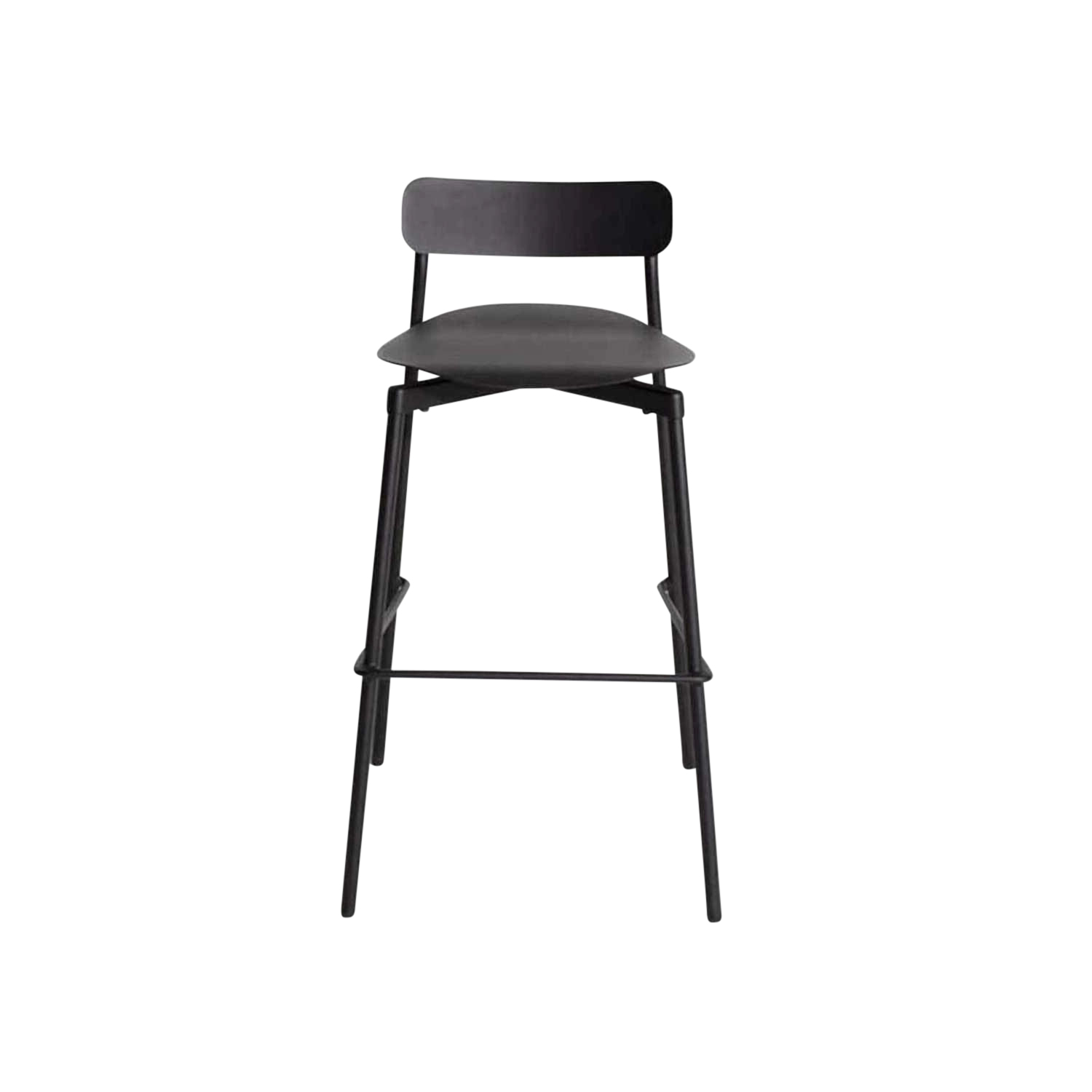 Fromme Bar Stool Outdoor-Barstuhl, Farbe blau, Grösse h 65cm von Petite Friture