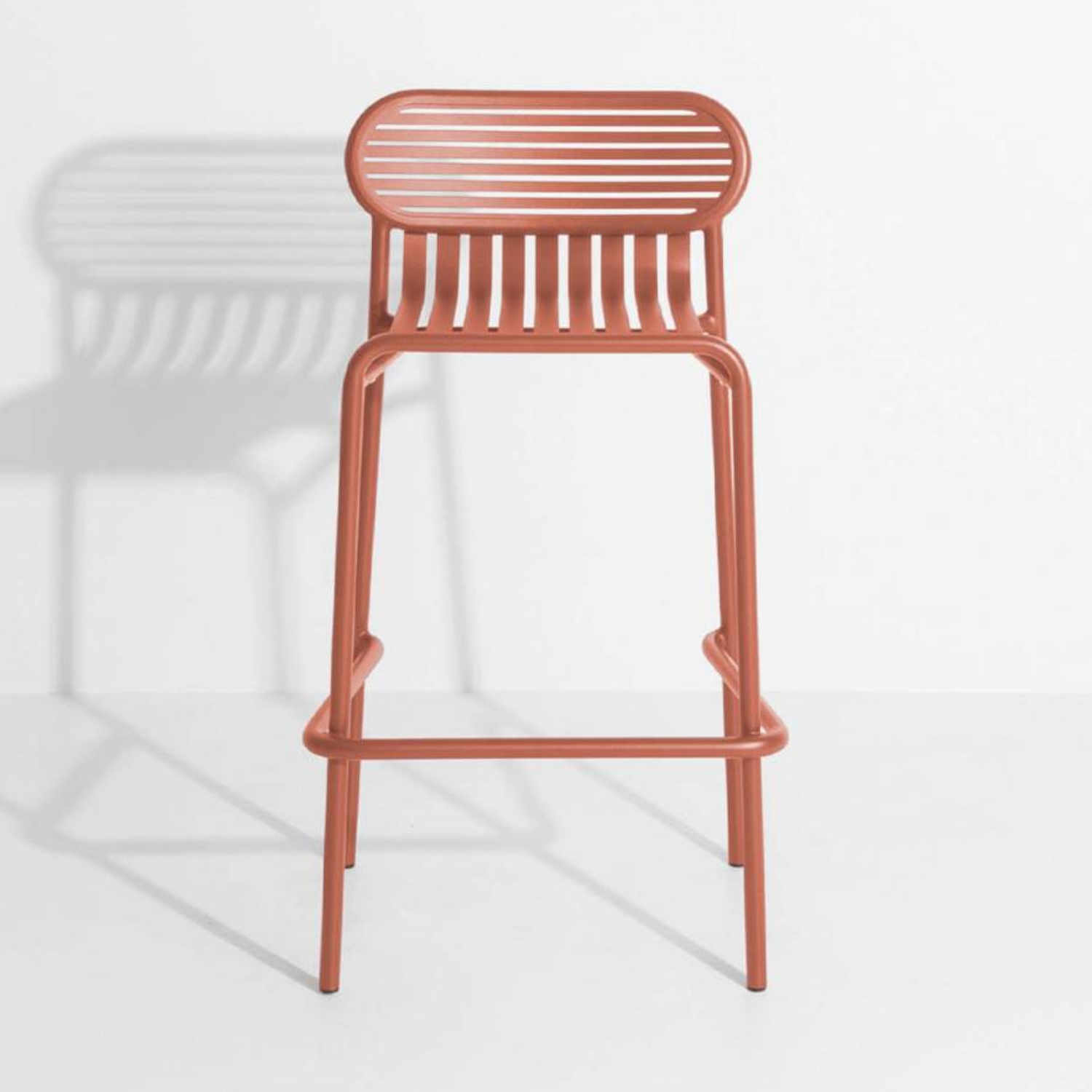 Week-End Barstool Barstuhl, Farbe terracotta von Petite Friture