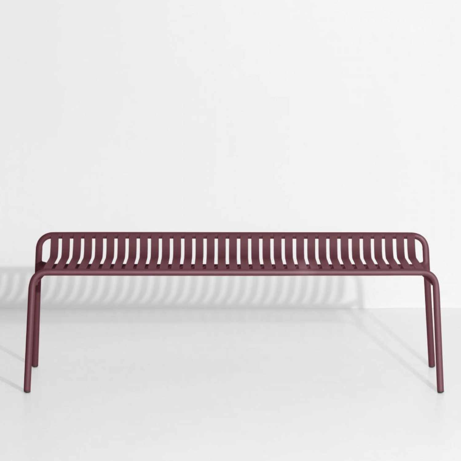 Week-End backless Bench Bank, Farbe burgundy von Petite Friture