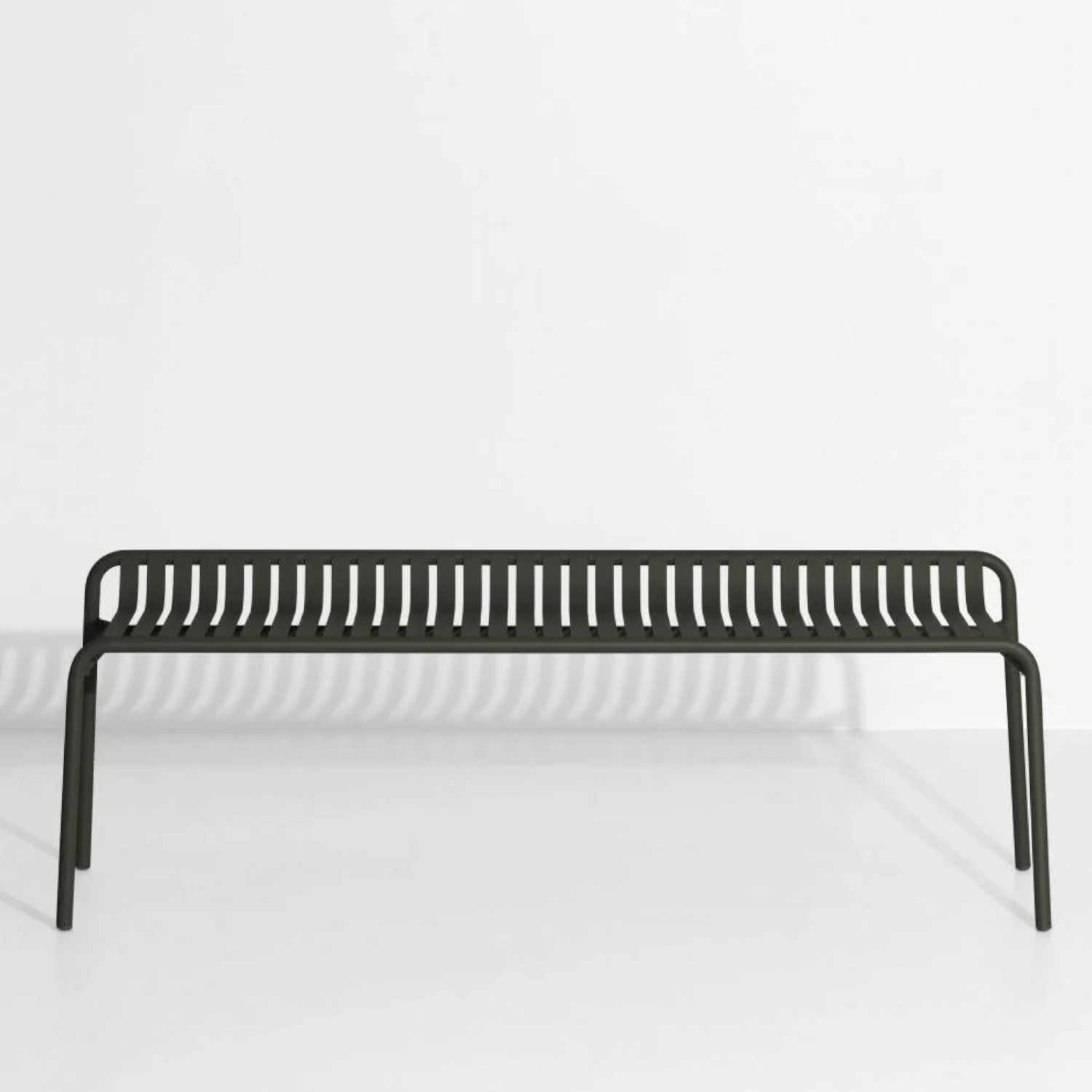 Week-End backless Bench Bank, Farbe glass green von Petite Friture