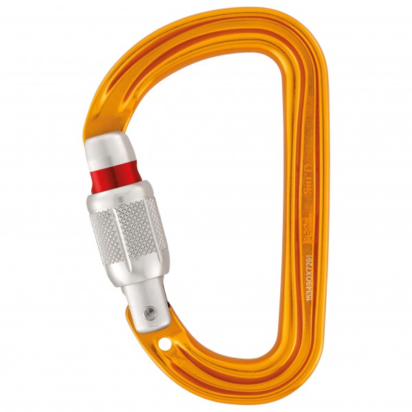 Petzl - SMD Screw-Lock - Schraubkarabiner Gr With locking system - SL orange von Petzl