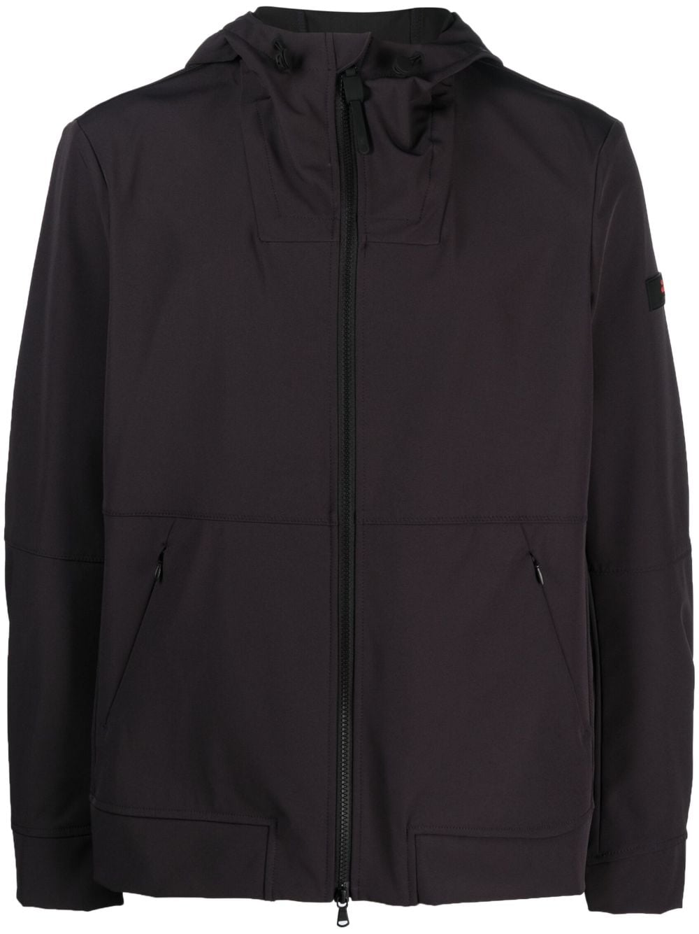 Peuterey drawstring zip-up jacket - Black von Peuterey