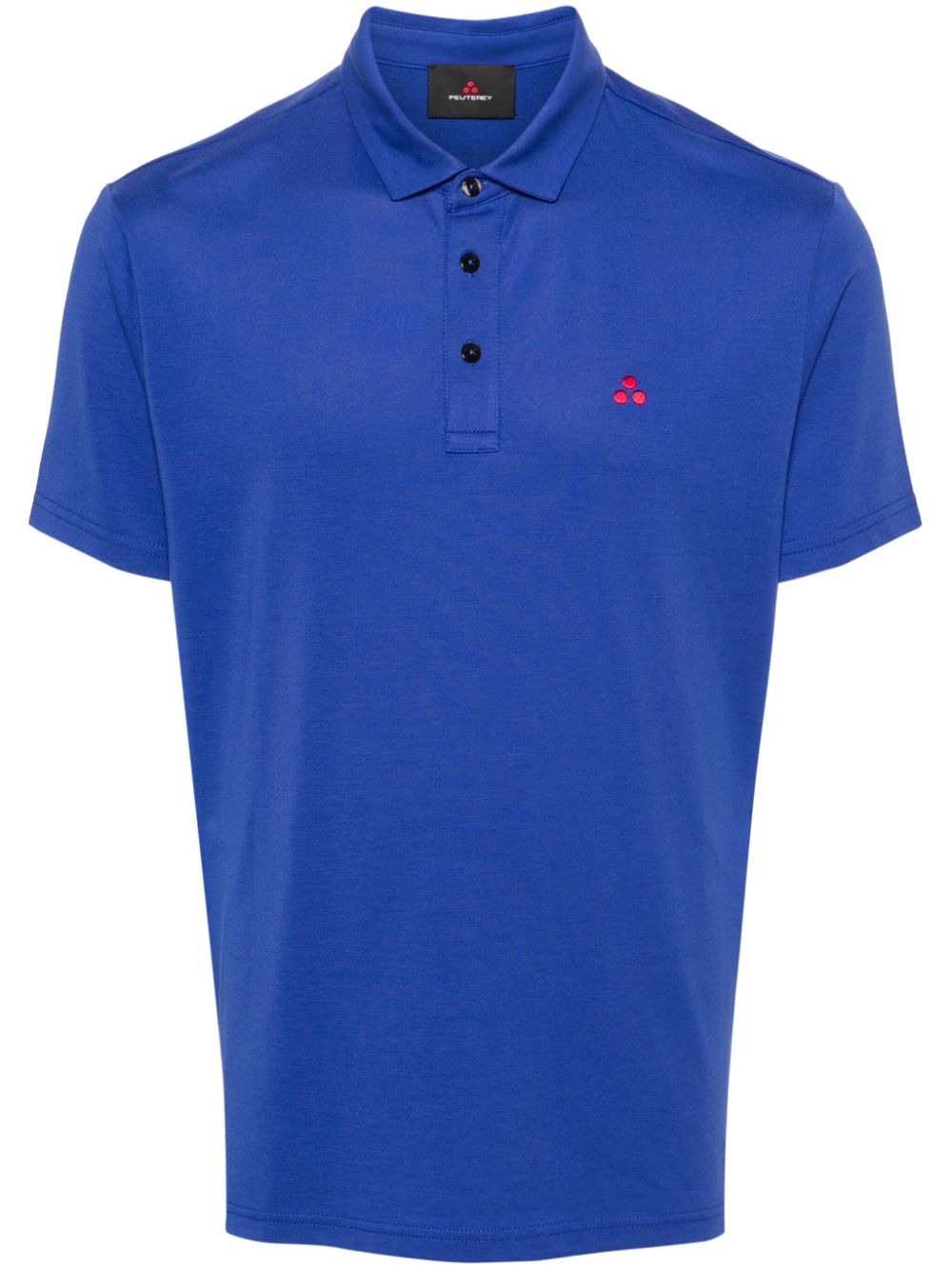 Peuterey embroidered-logo polo shirt - Blue