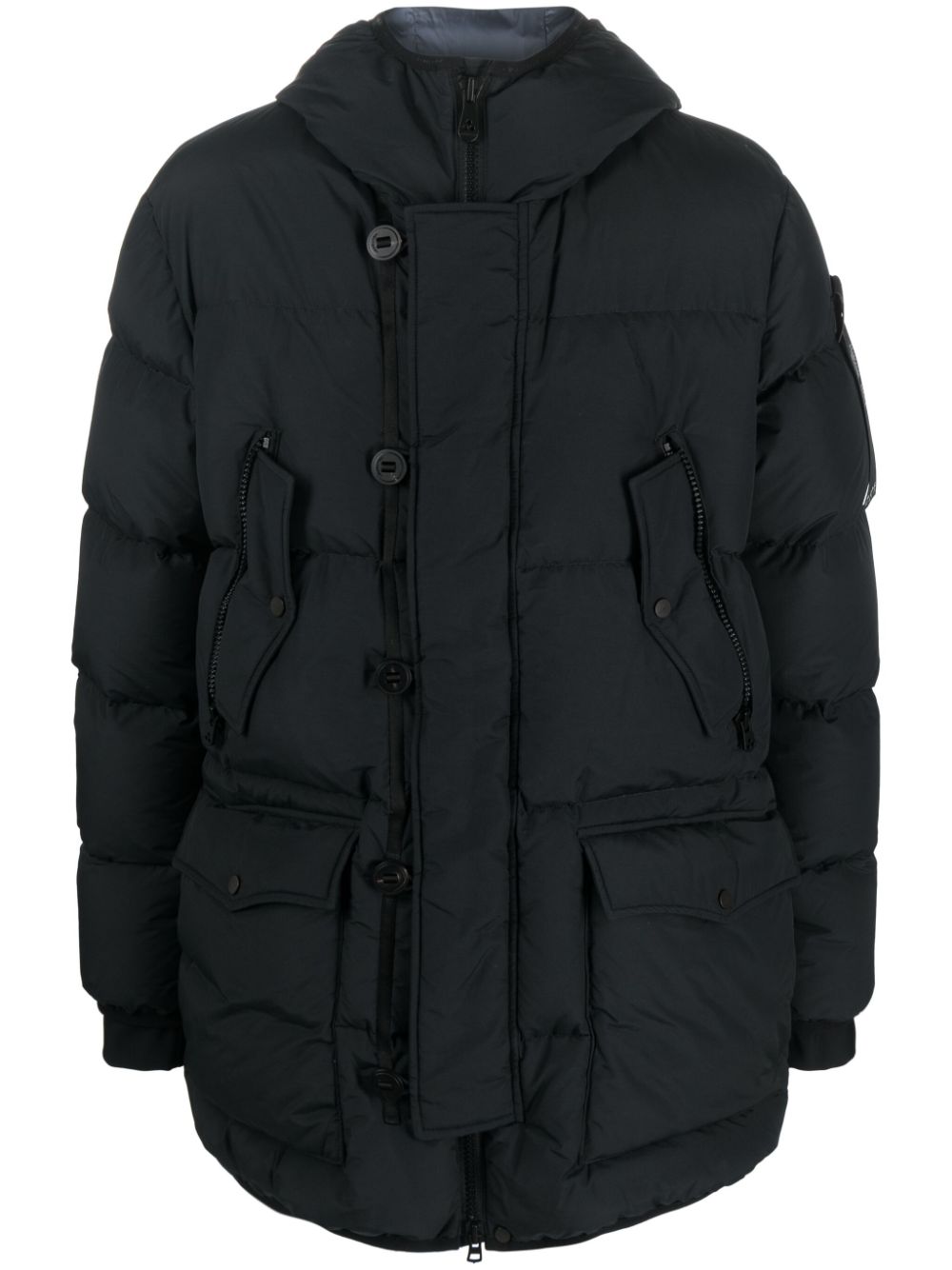 Peuterey hooded padded jacket - Black von Peuterey